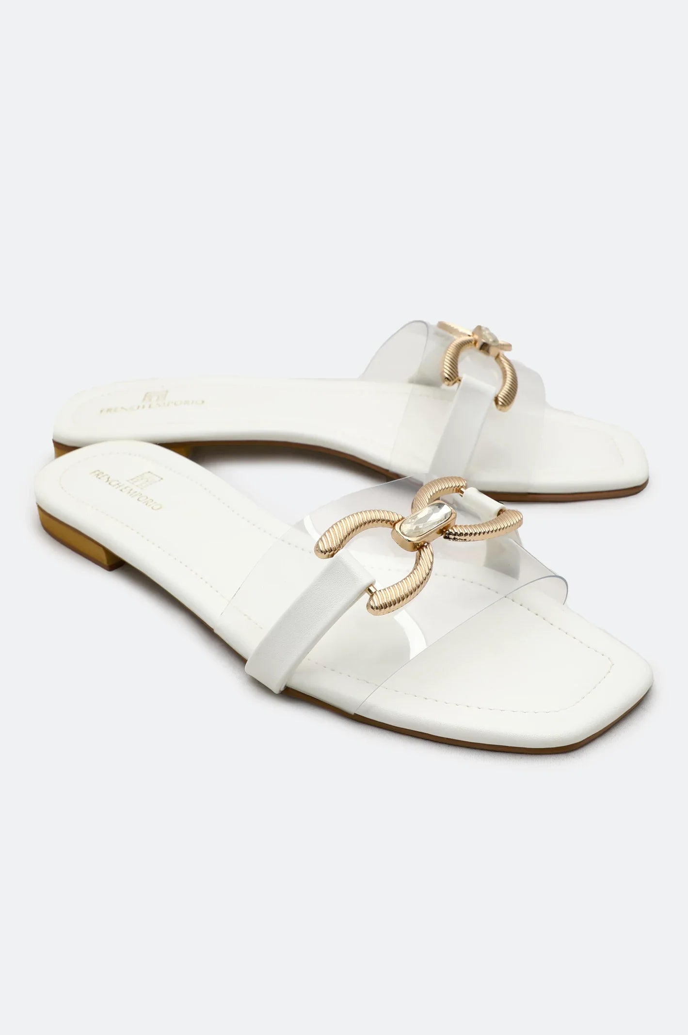 White Ladies Casual Slippers