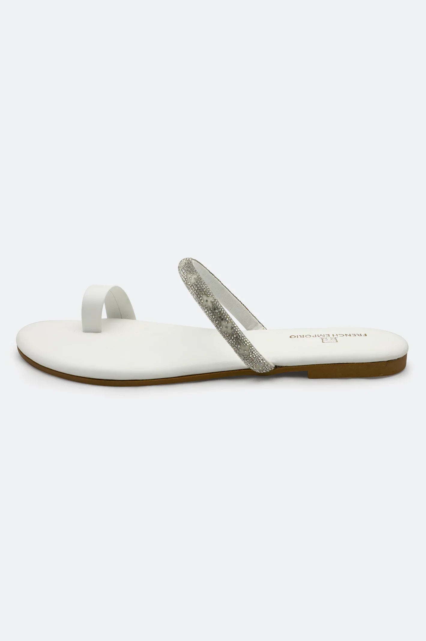 White Ladies Casual Slippers