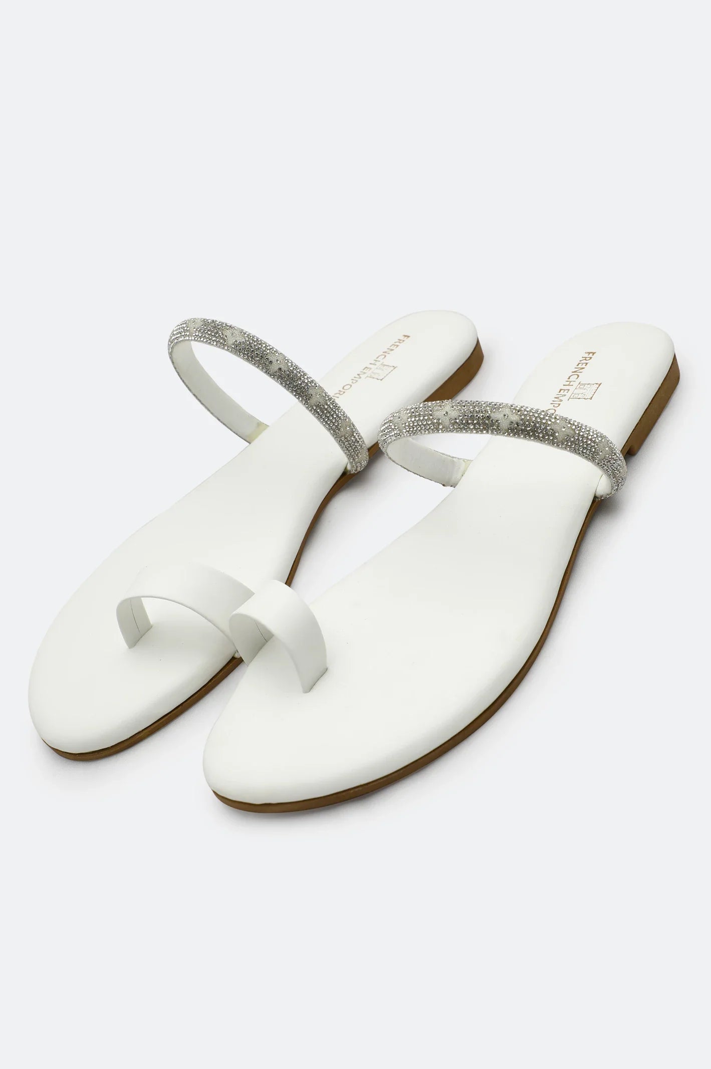 White Ladies Casual Slippers