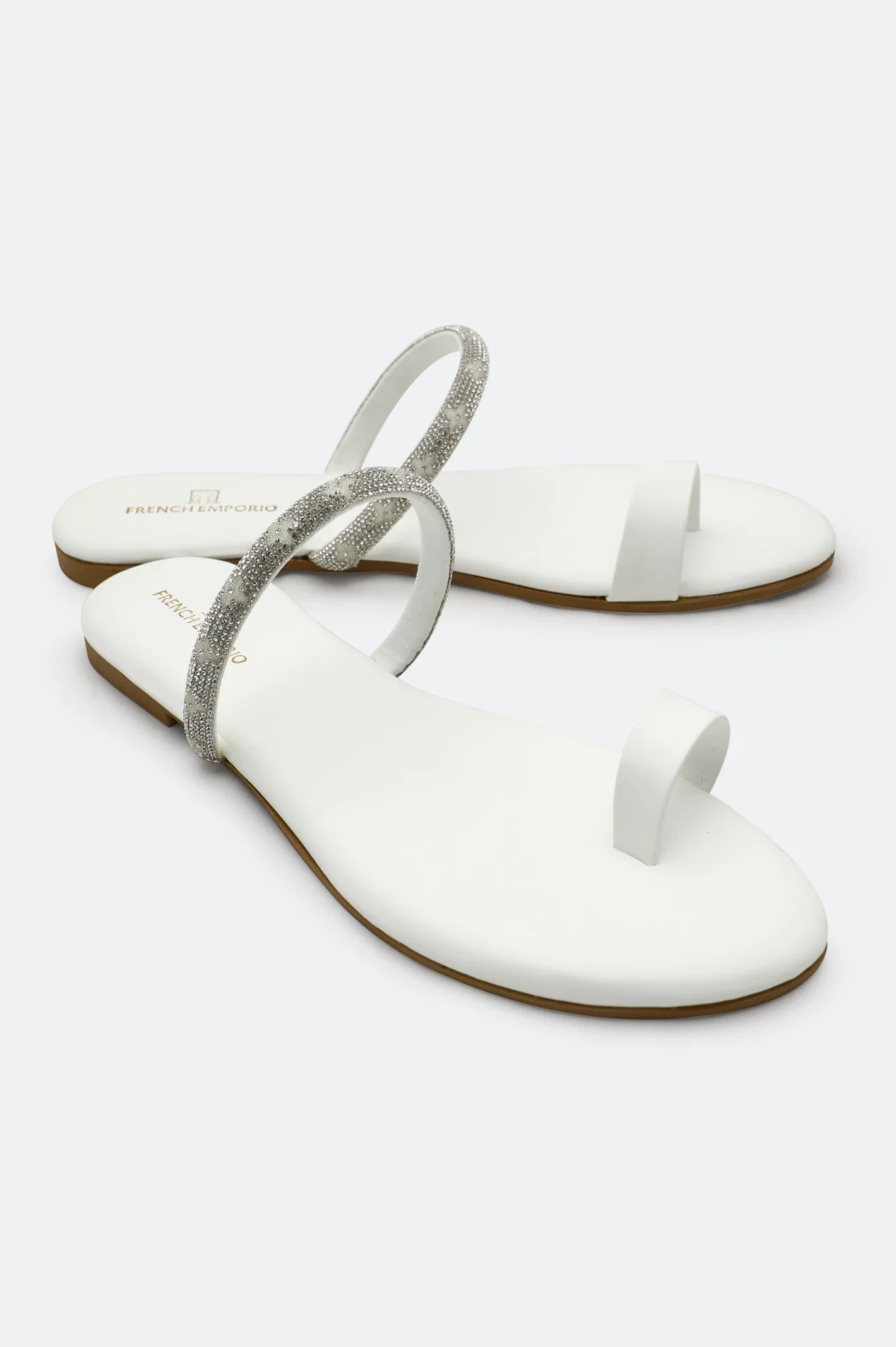 White Ladies Casual Slippers