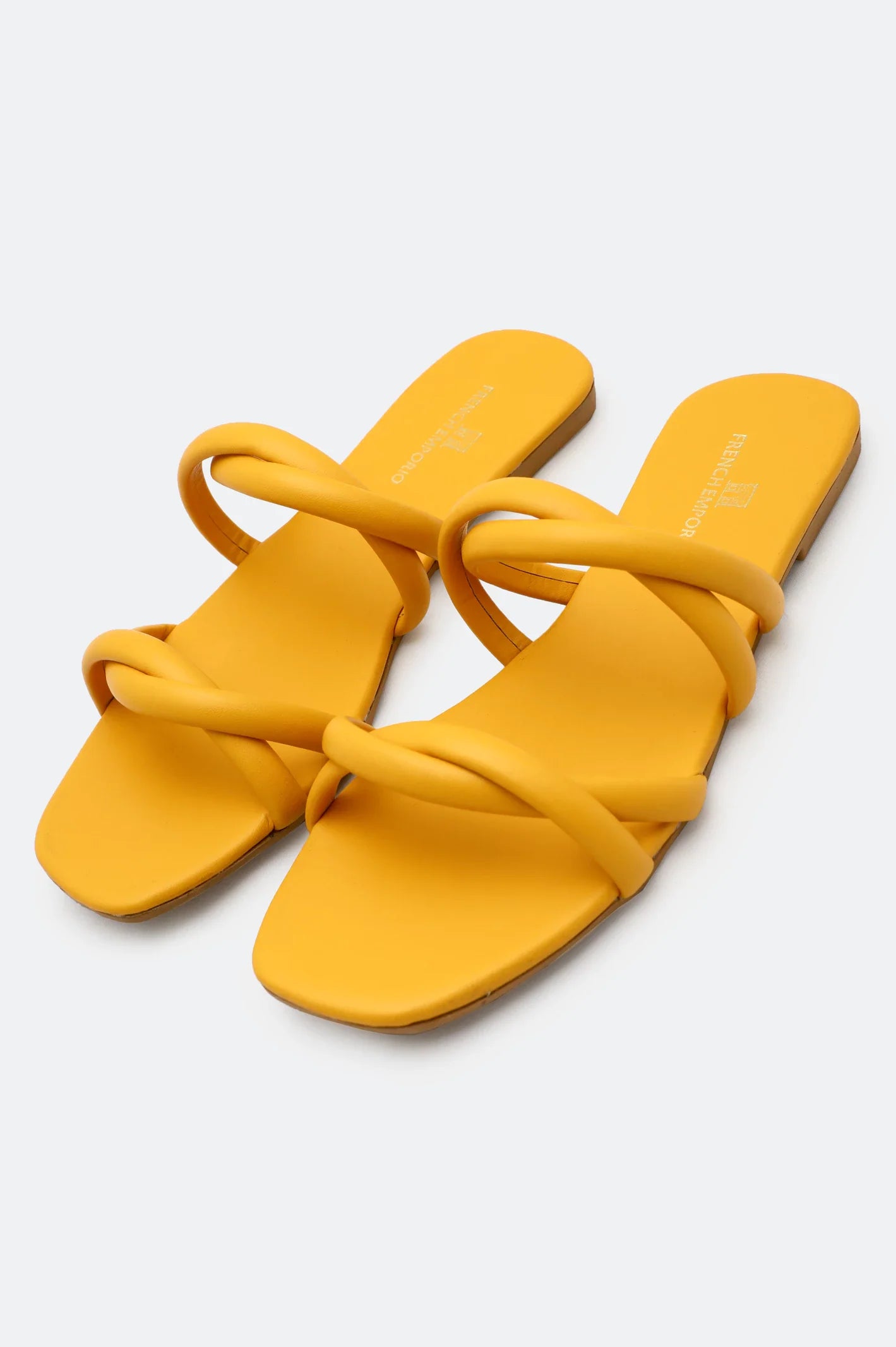 Yellow Ladies Casual Slippers