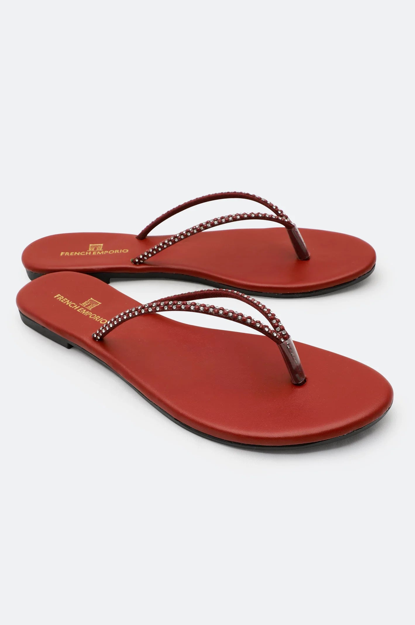 Maroon Ladies Casual Slippers