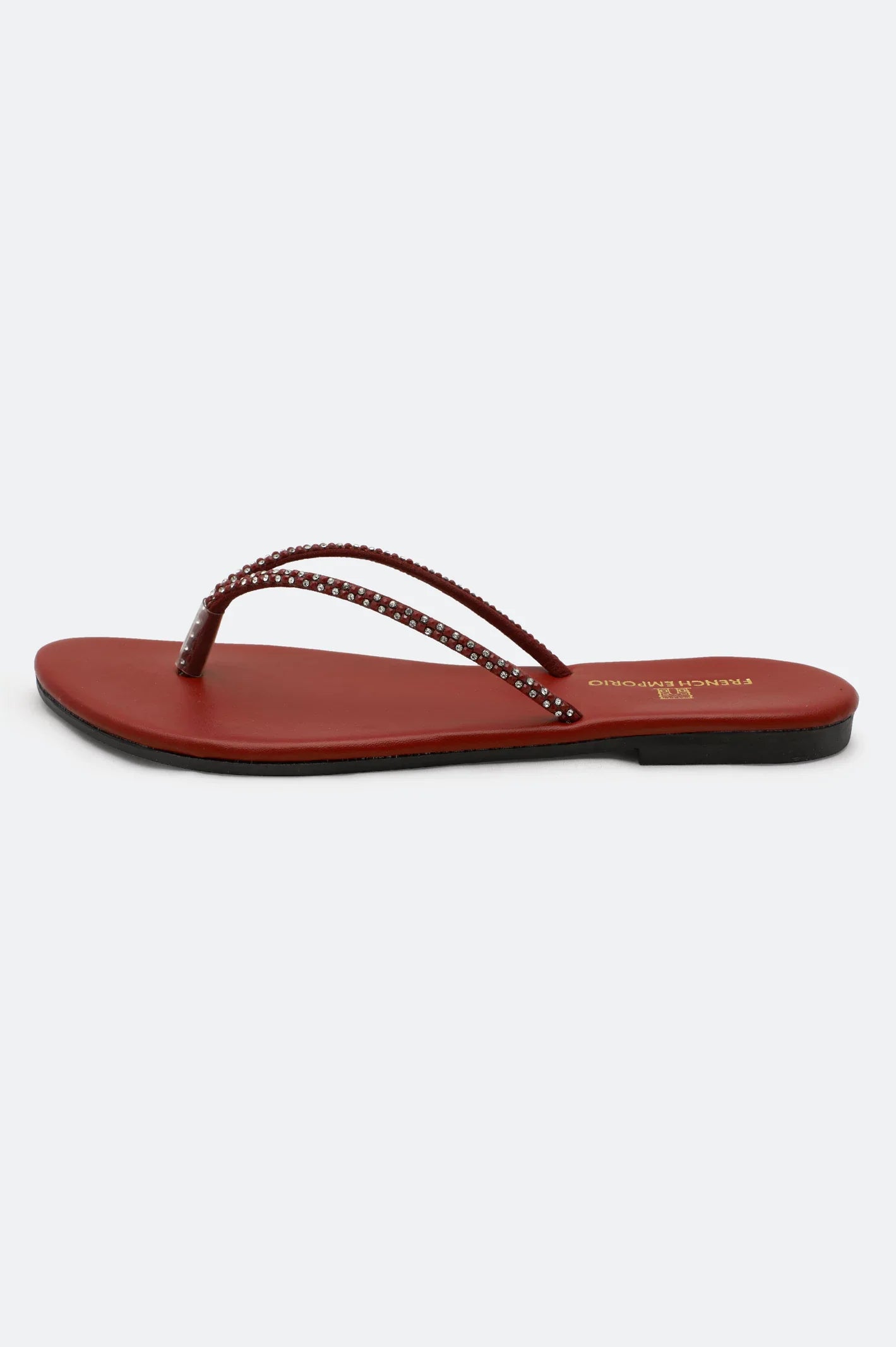 Maroon Ladies Casual Slippers