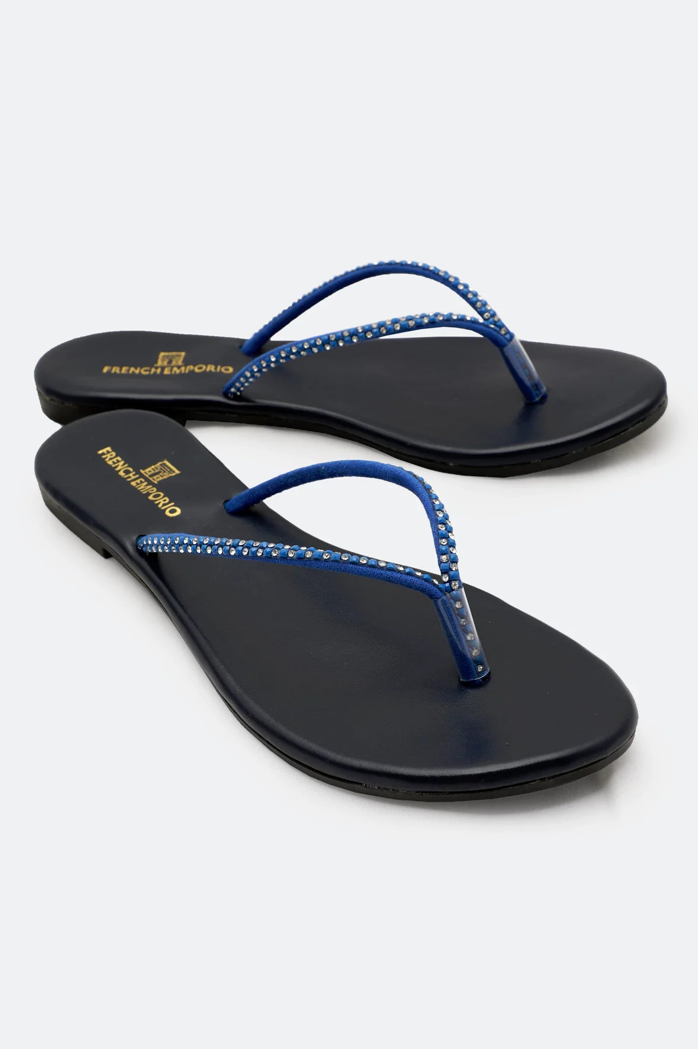 Navy Blue Ladies Casual Slippers