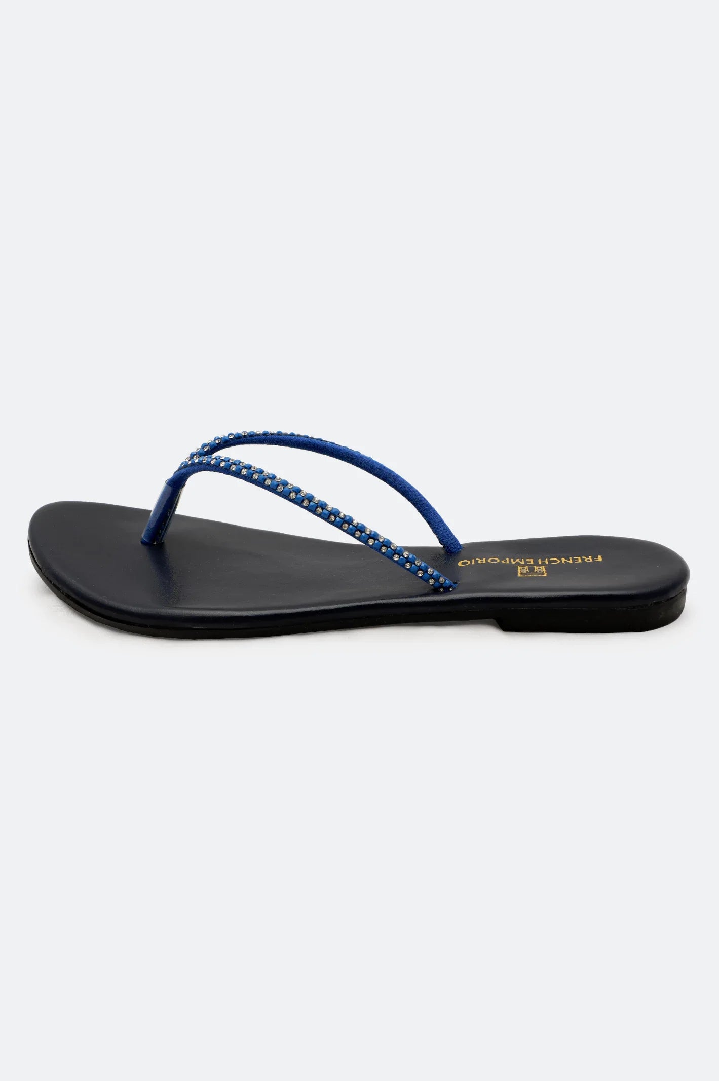 Navy Blue Ladies Casual Slippers