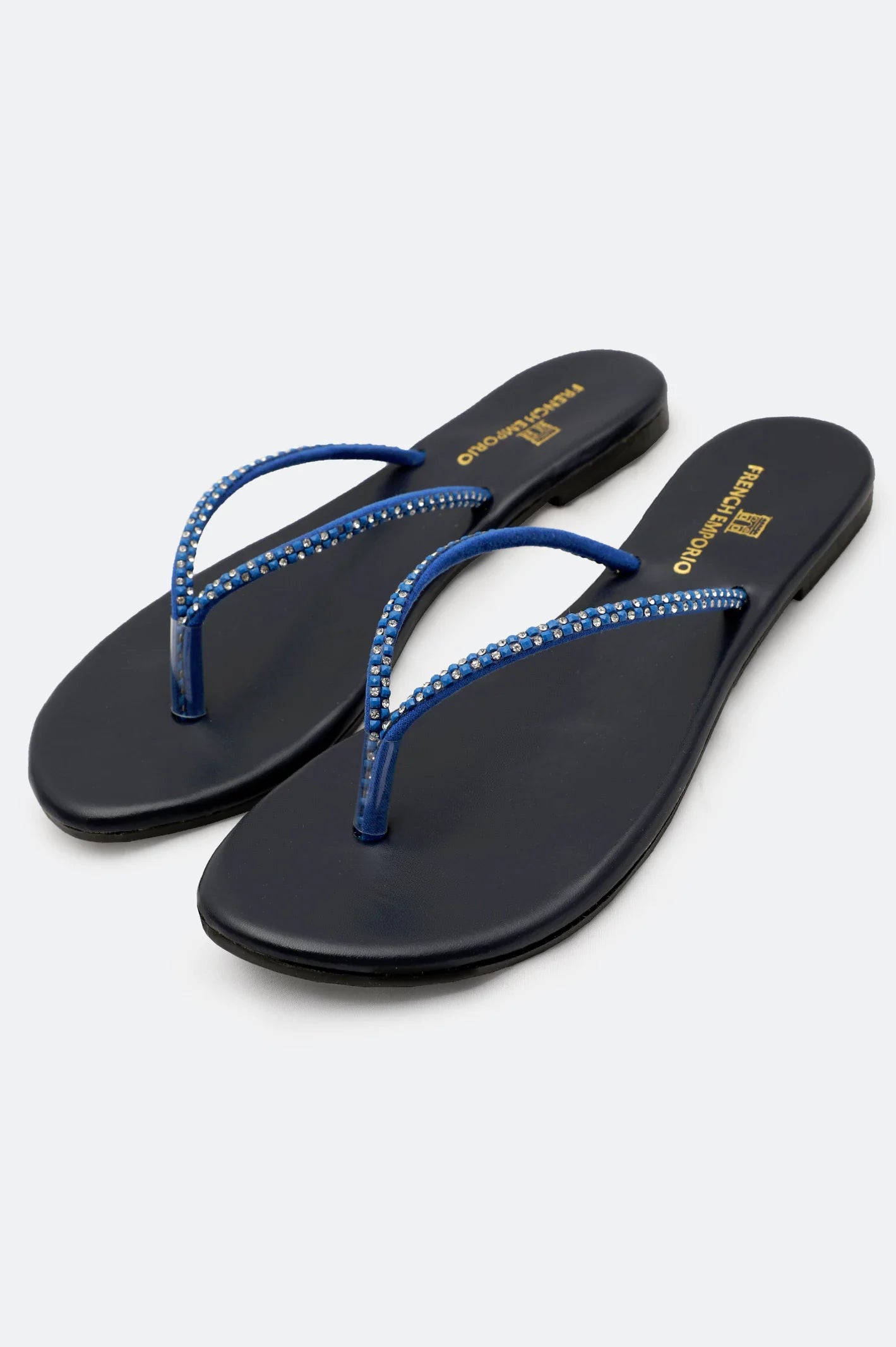 Navy Blue Ladies Casual Slippers