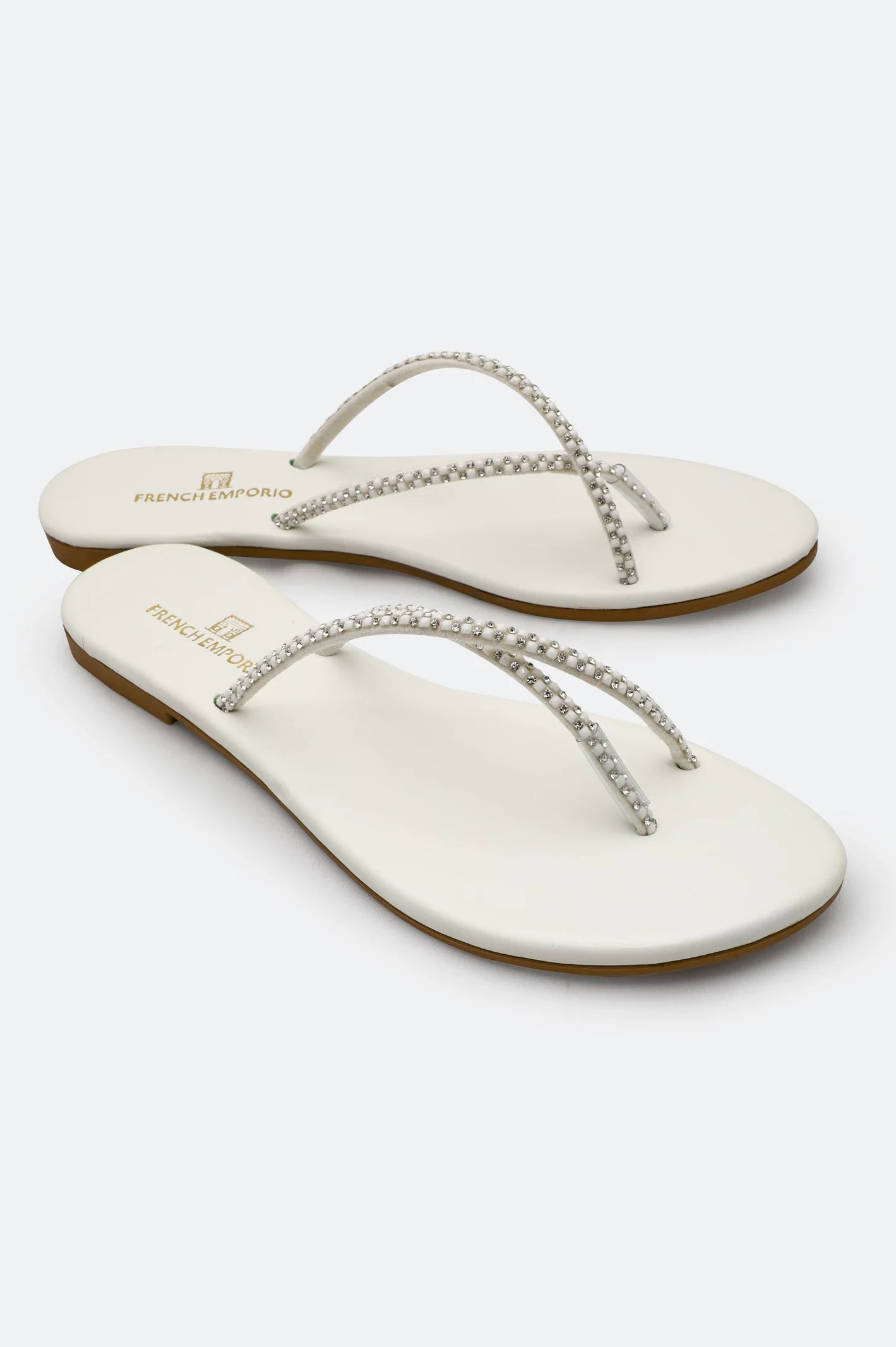 White Ladies Casual Slippers