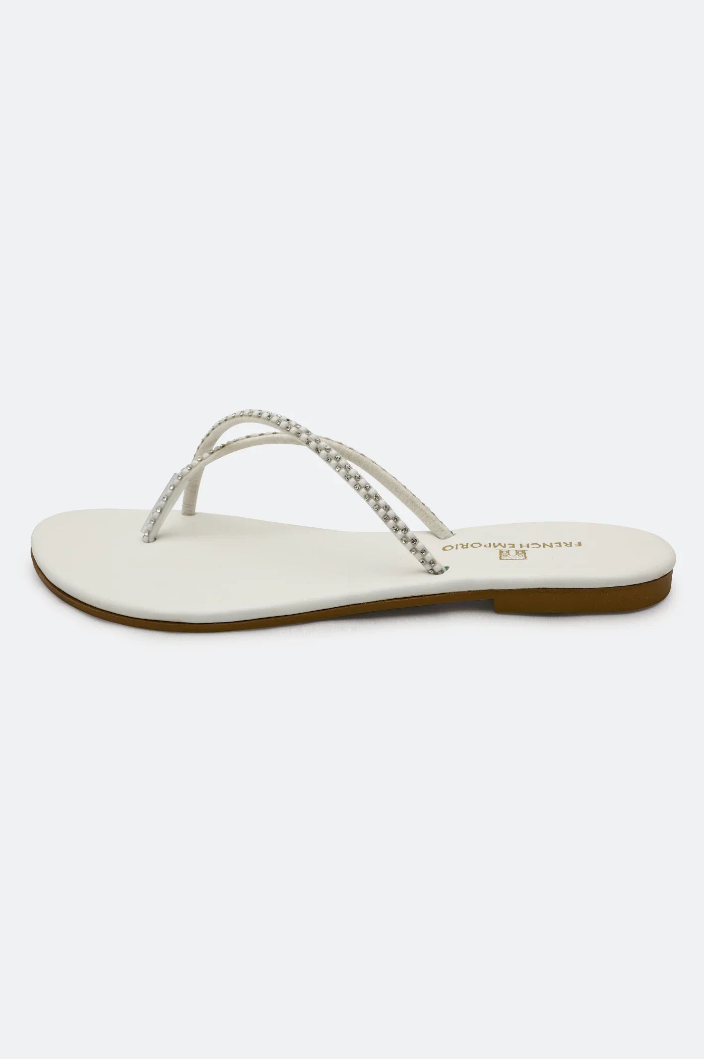 White Ladies Casual Slippers