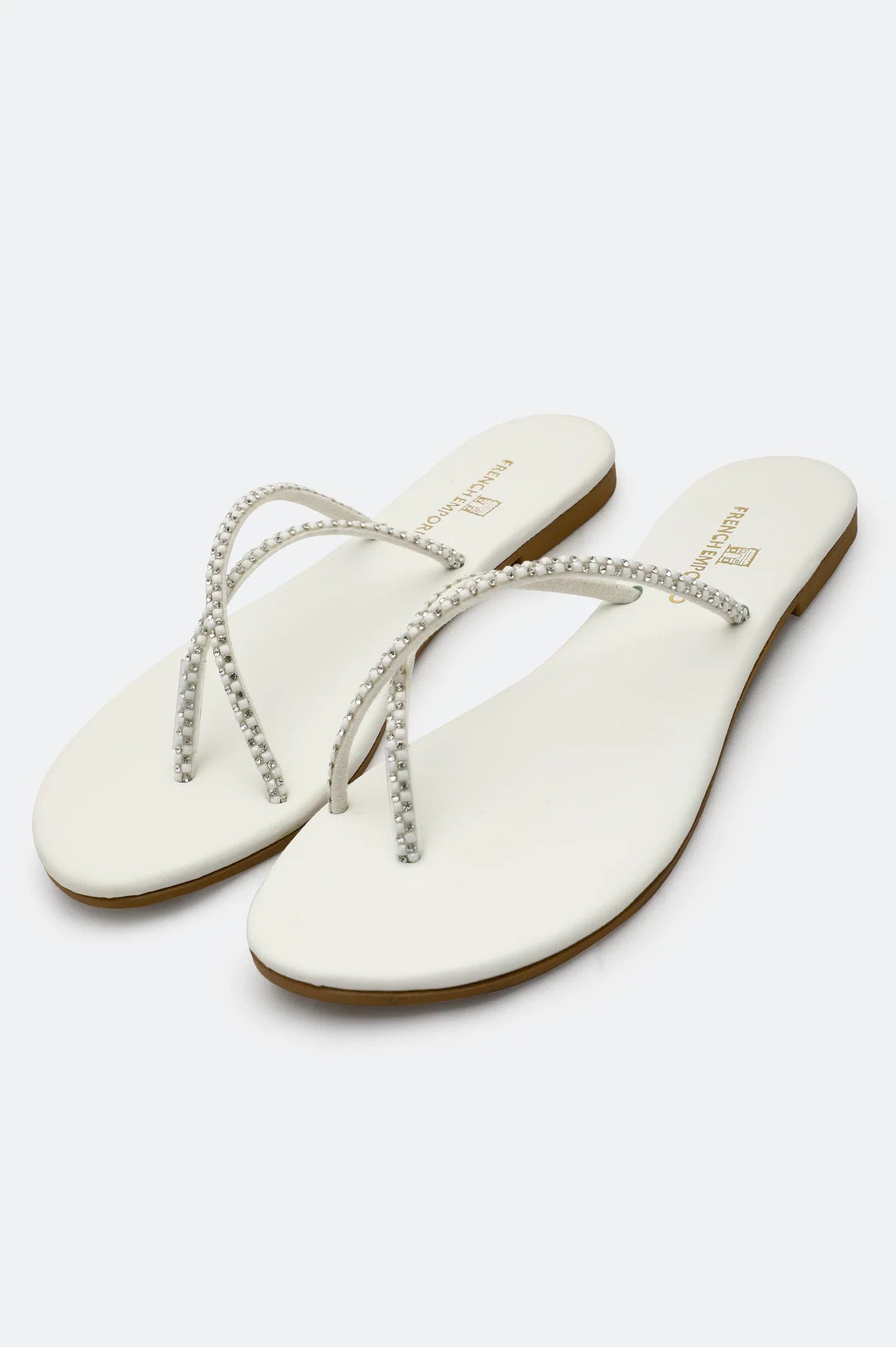 White Ladies Casual Slippers