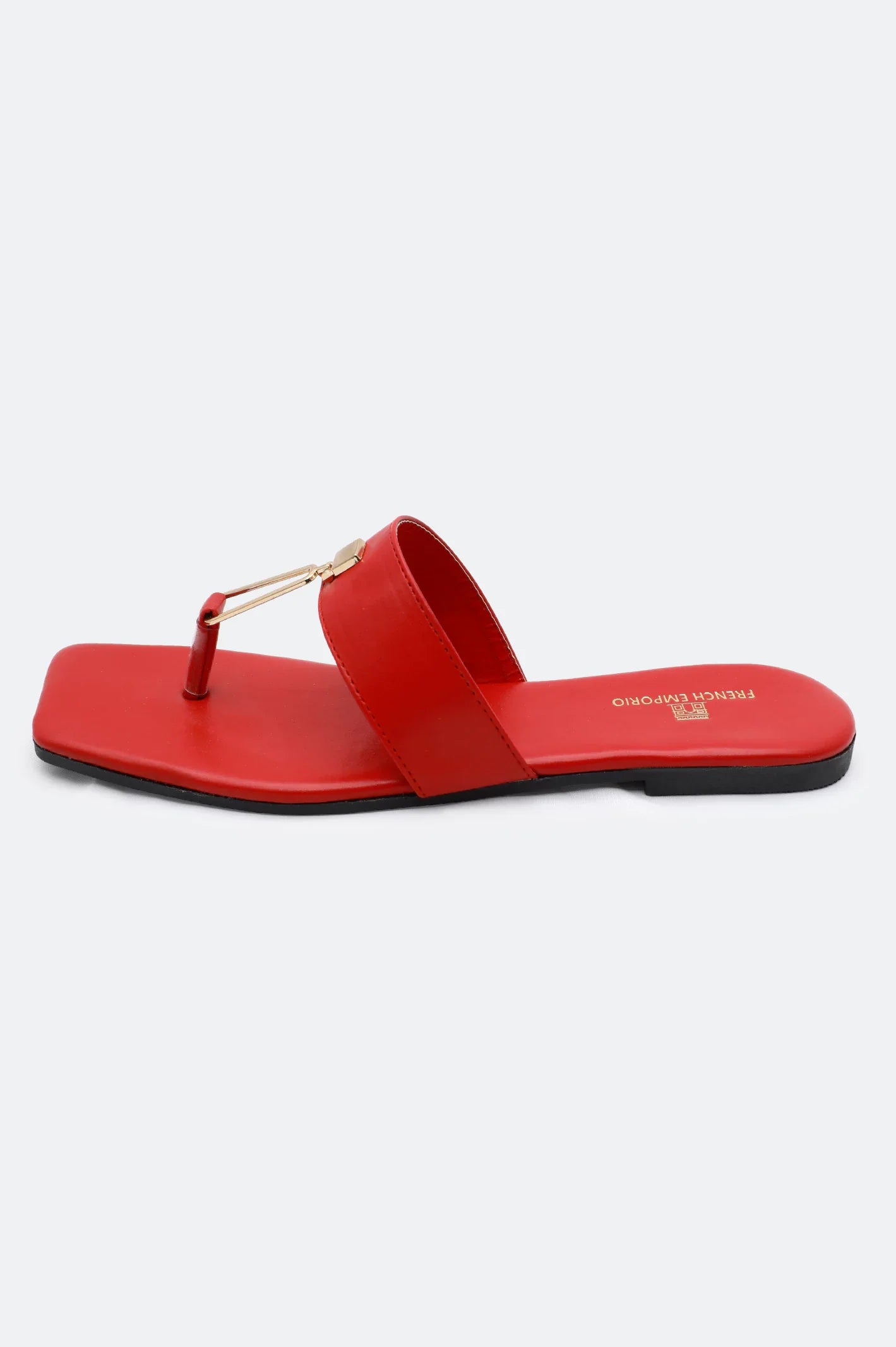 Red Ladies Casual Slippers