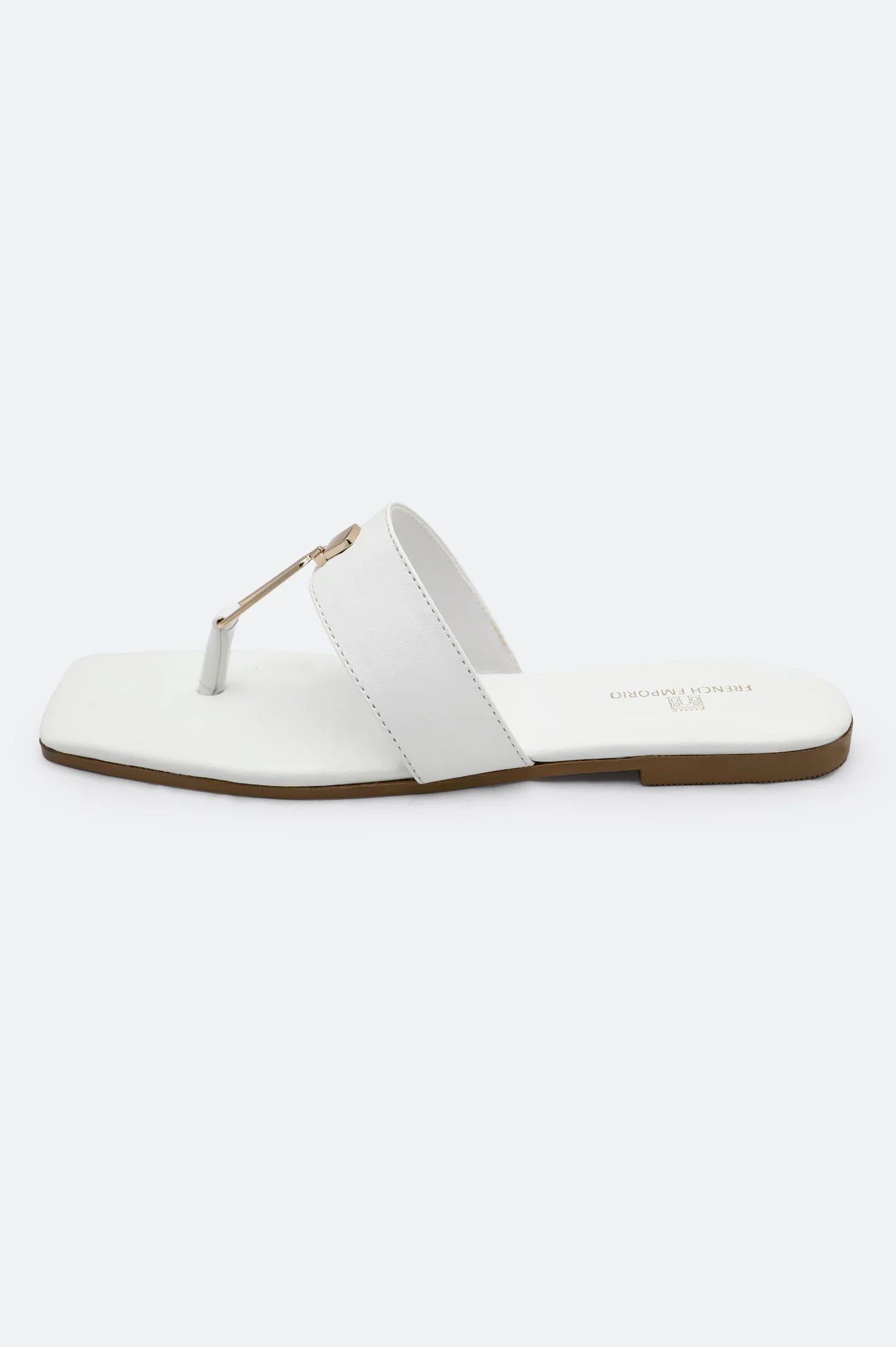 White Ladies Casual Slippers