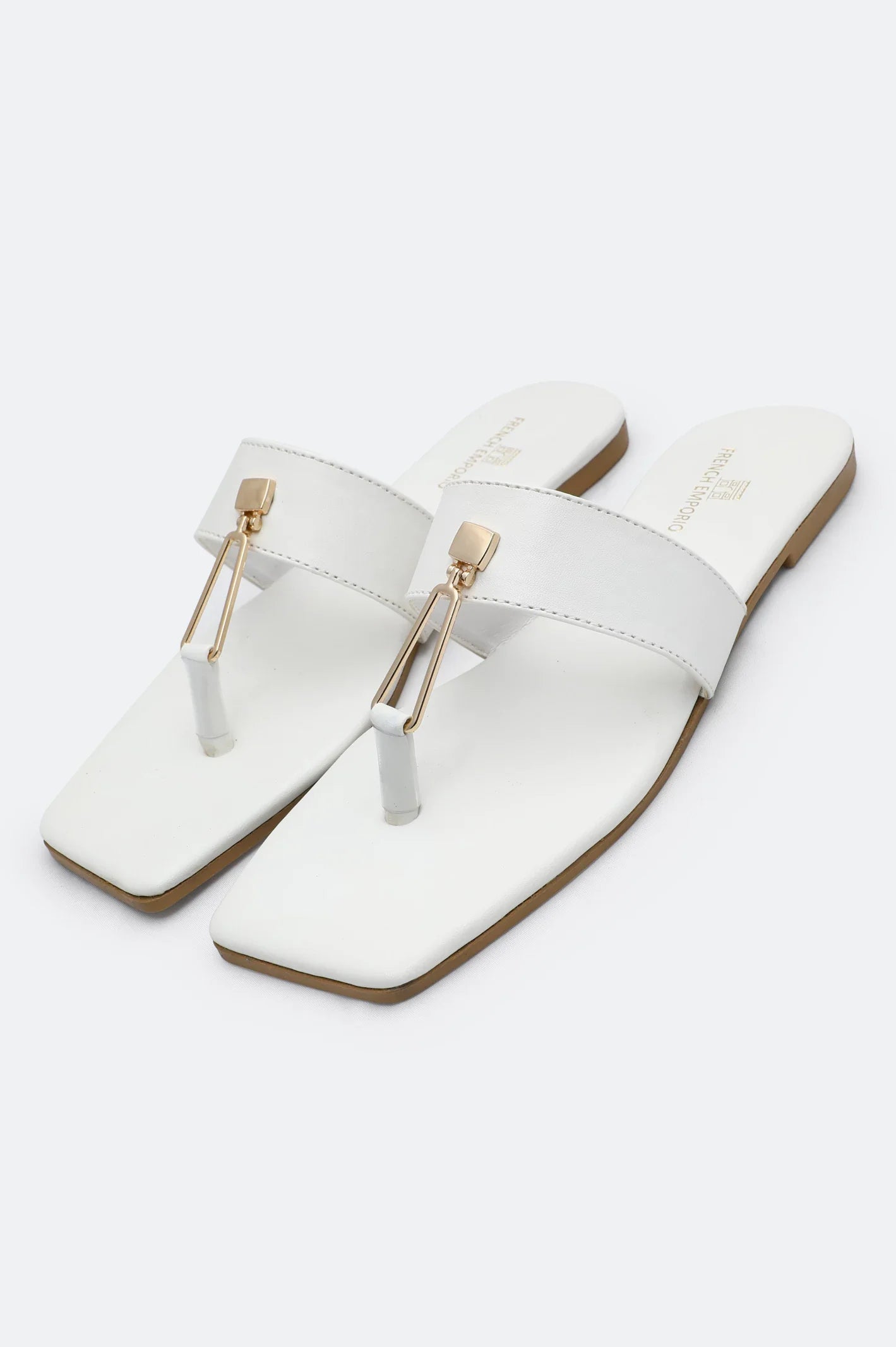 White Ladies Casual Slippers