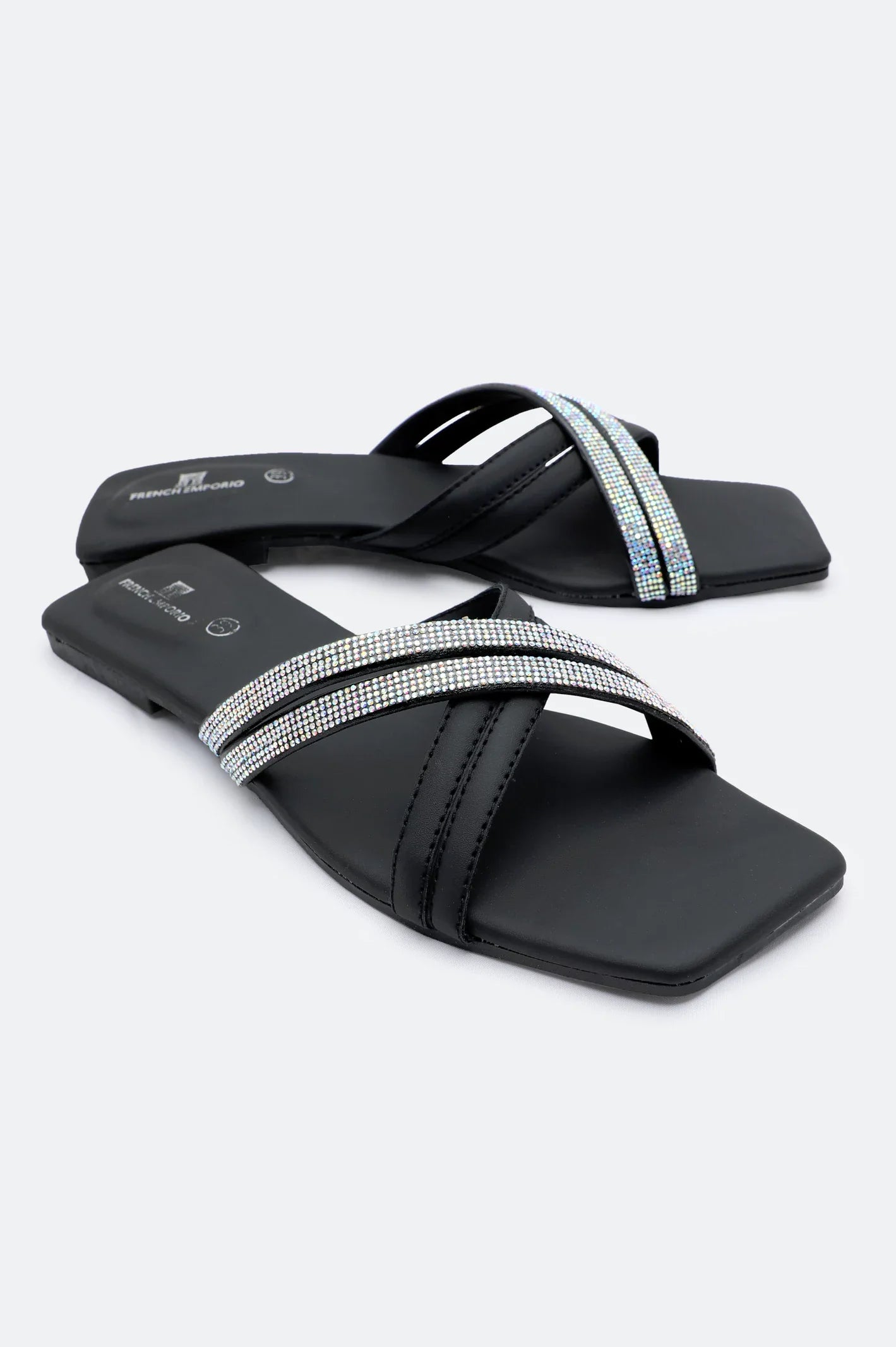 Black Ladies Casual Slippers