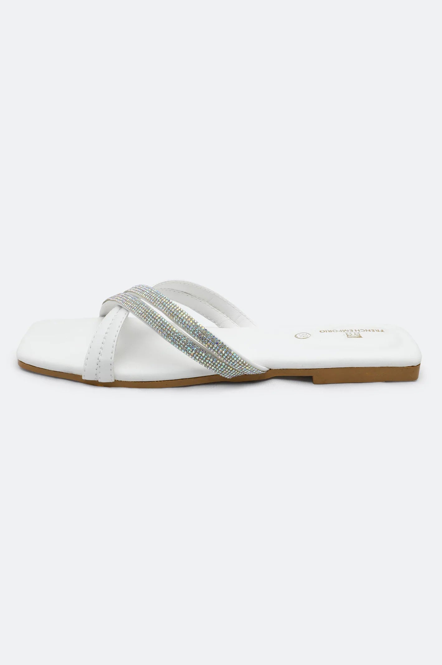 White Ladies Casual Slippers