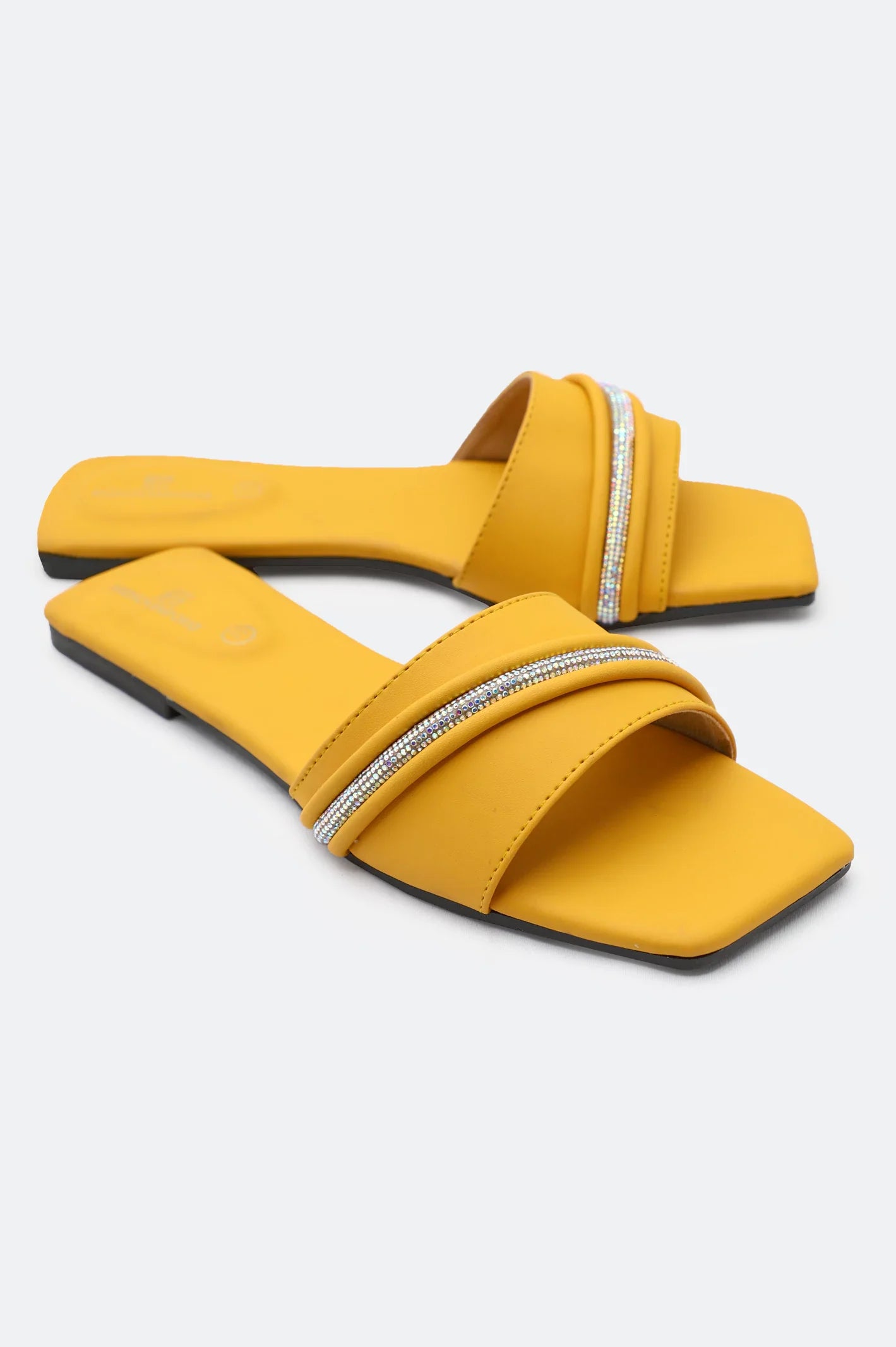 Yellow Ladies Casual Slippers