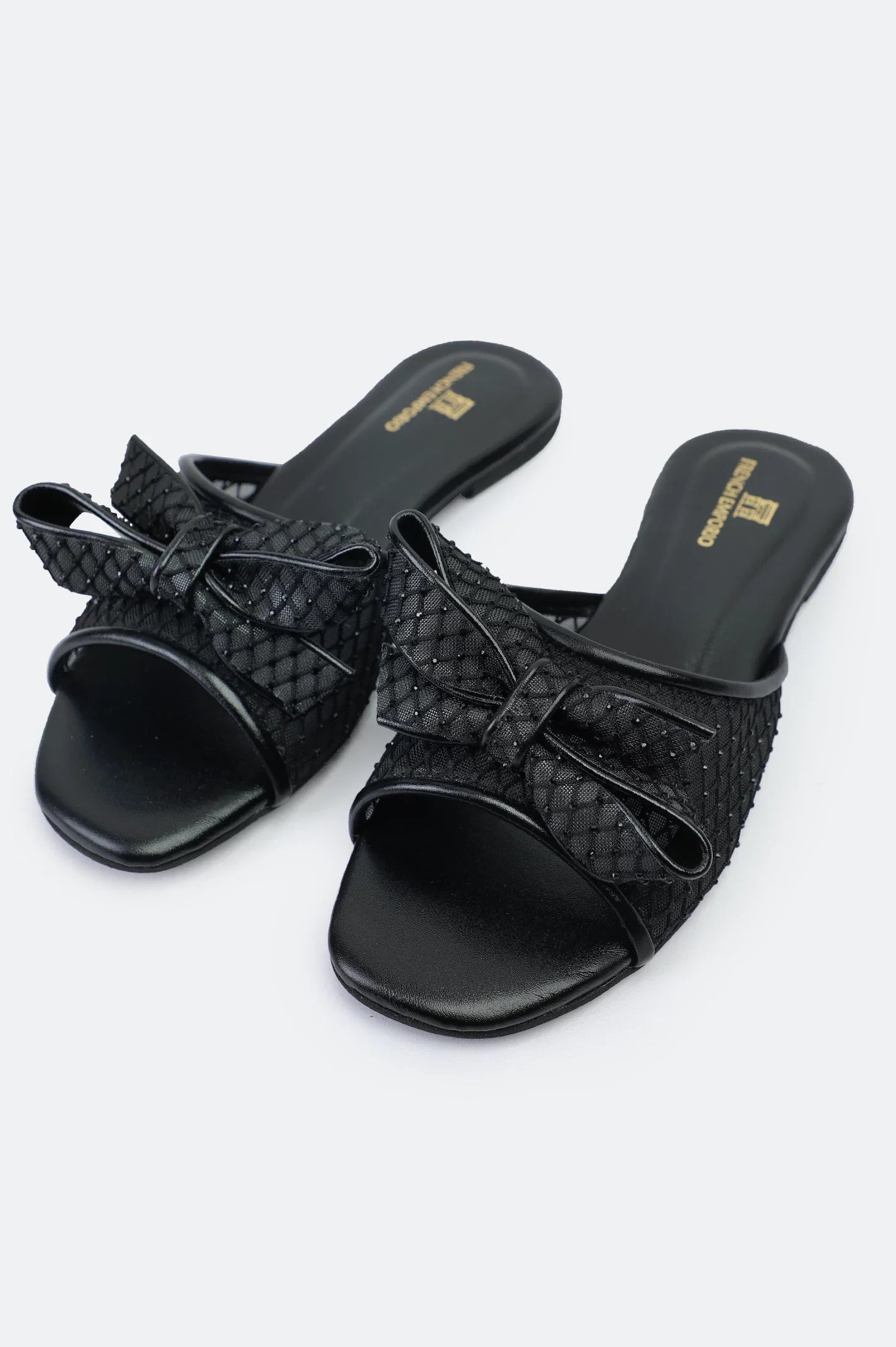 Ladies Black Formal Slippers