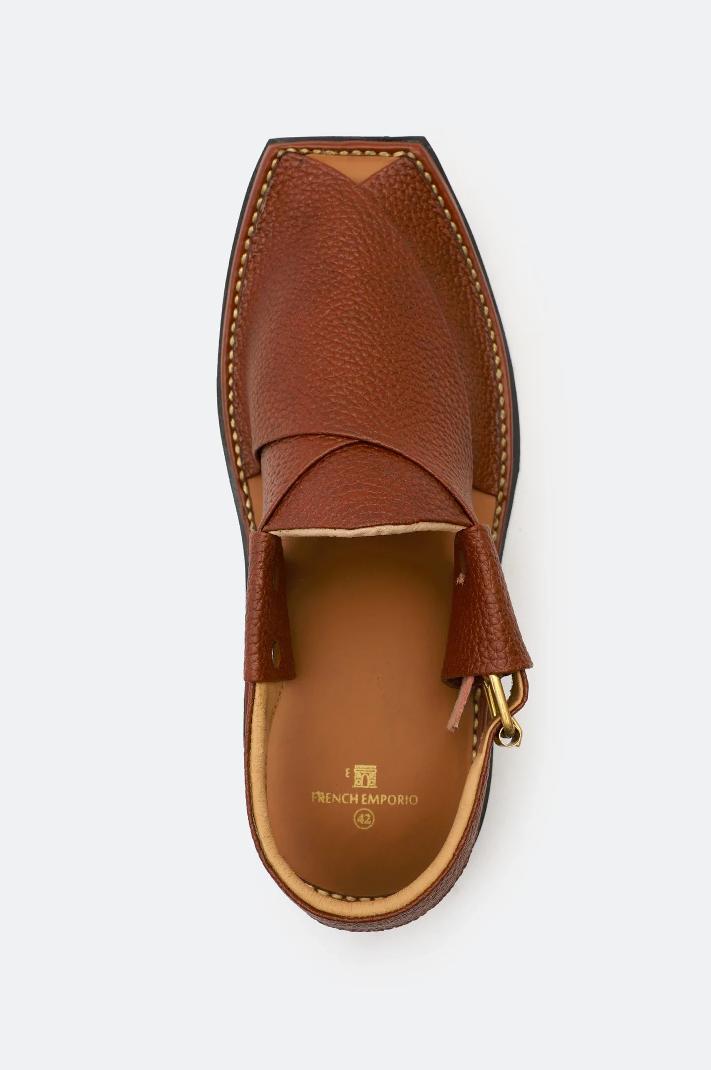 Tan Casual Peshawari Sandal