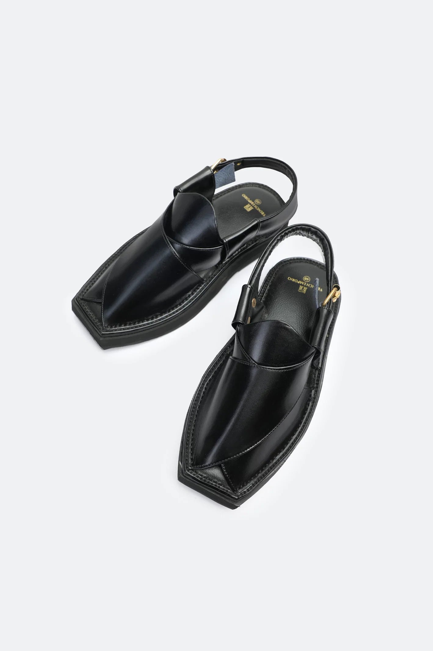 Black Casual Peshawari Sandal