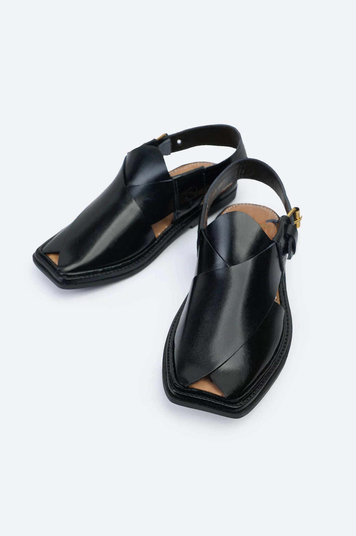 Black Casual Peshawari Sandal
