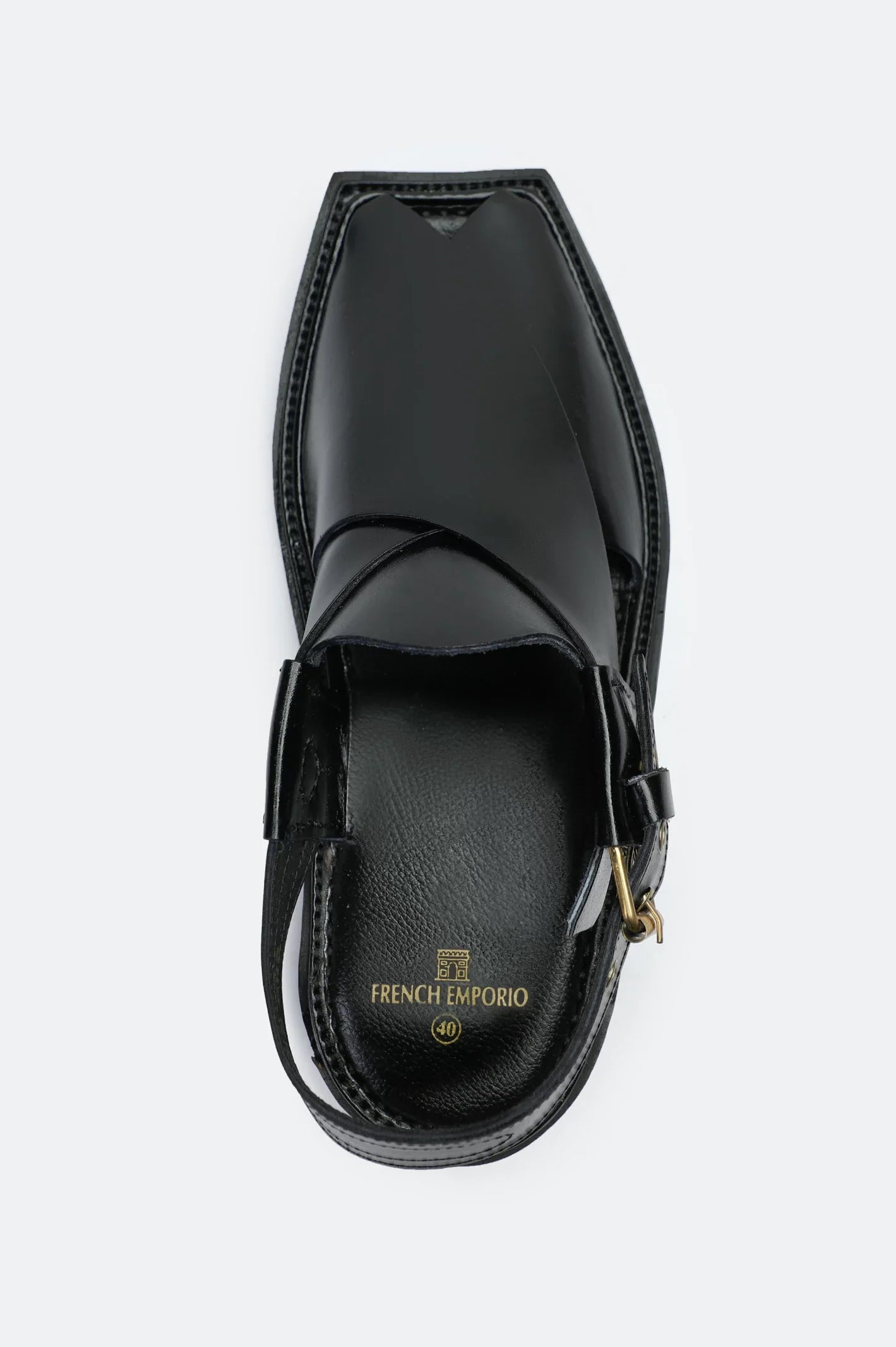 Black Casual Peshawari Sandal