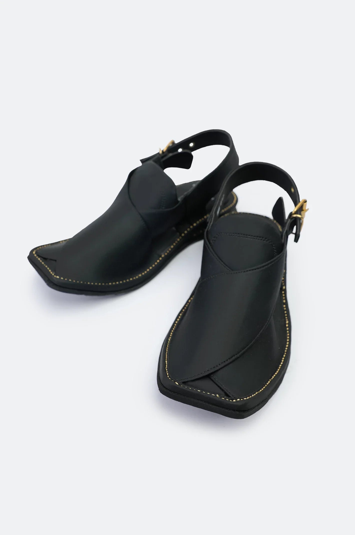 Black Casual Peshawari Sandal