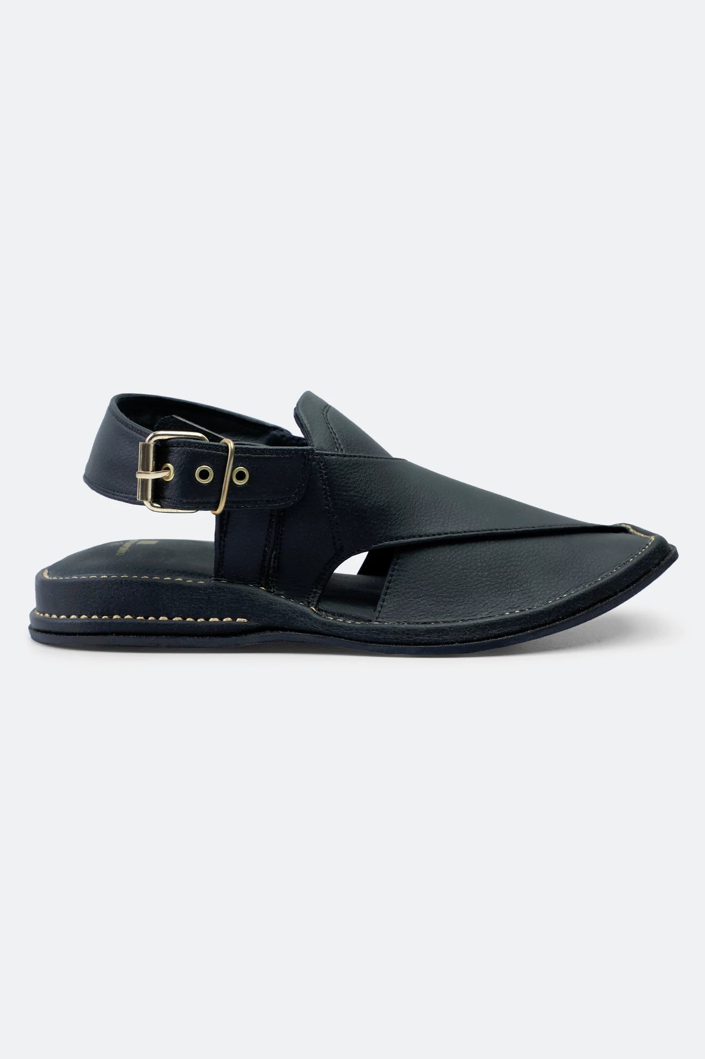 Black Casual Peshawari Sandal