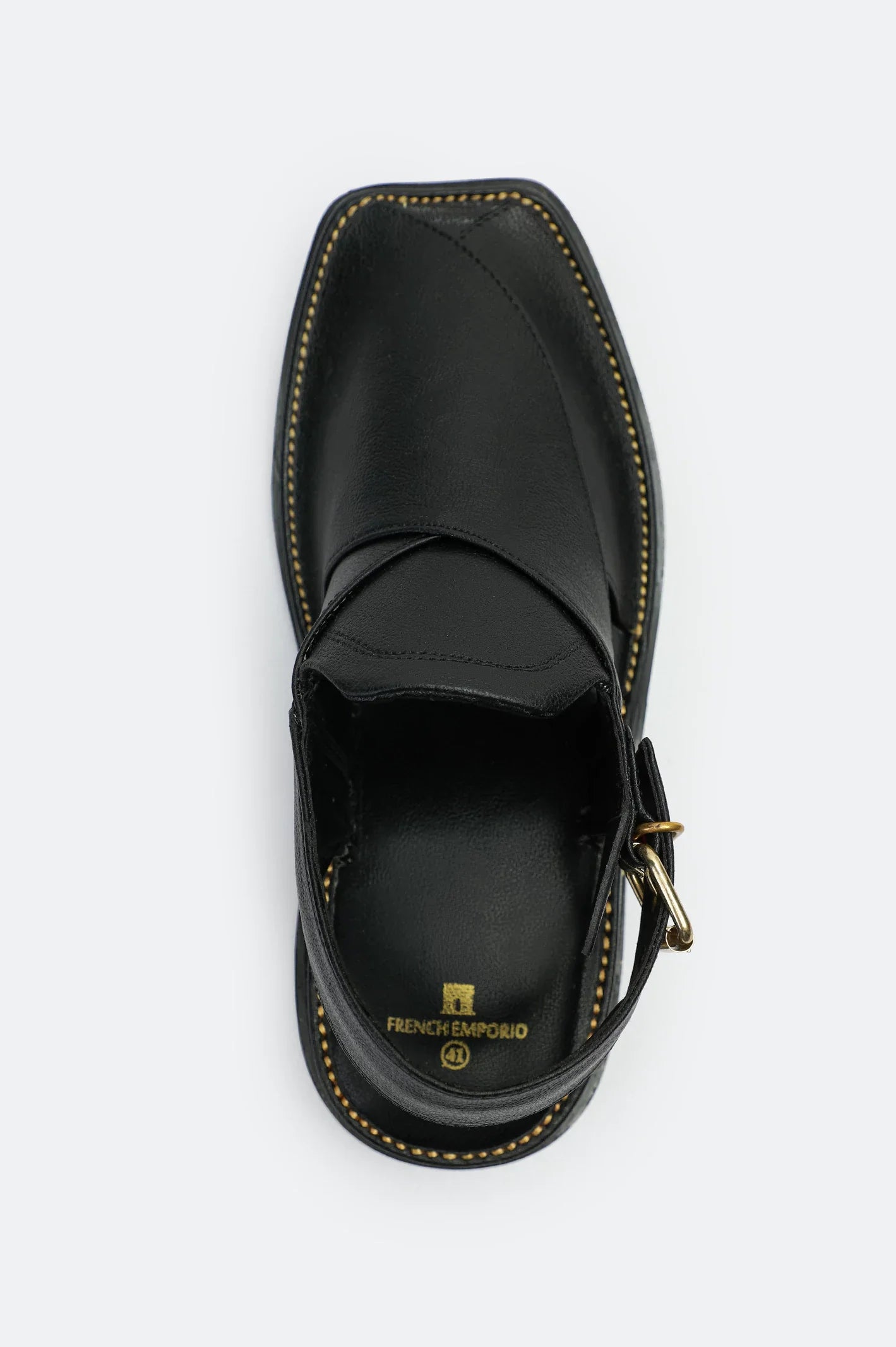 Black Casual Peshawari Sandal