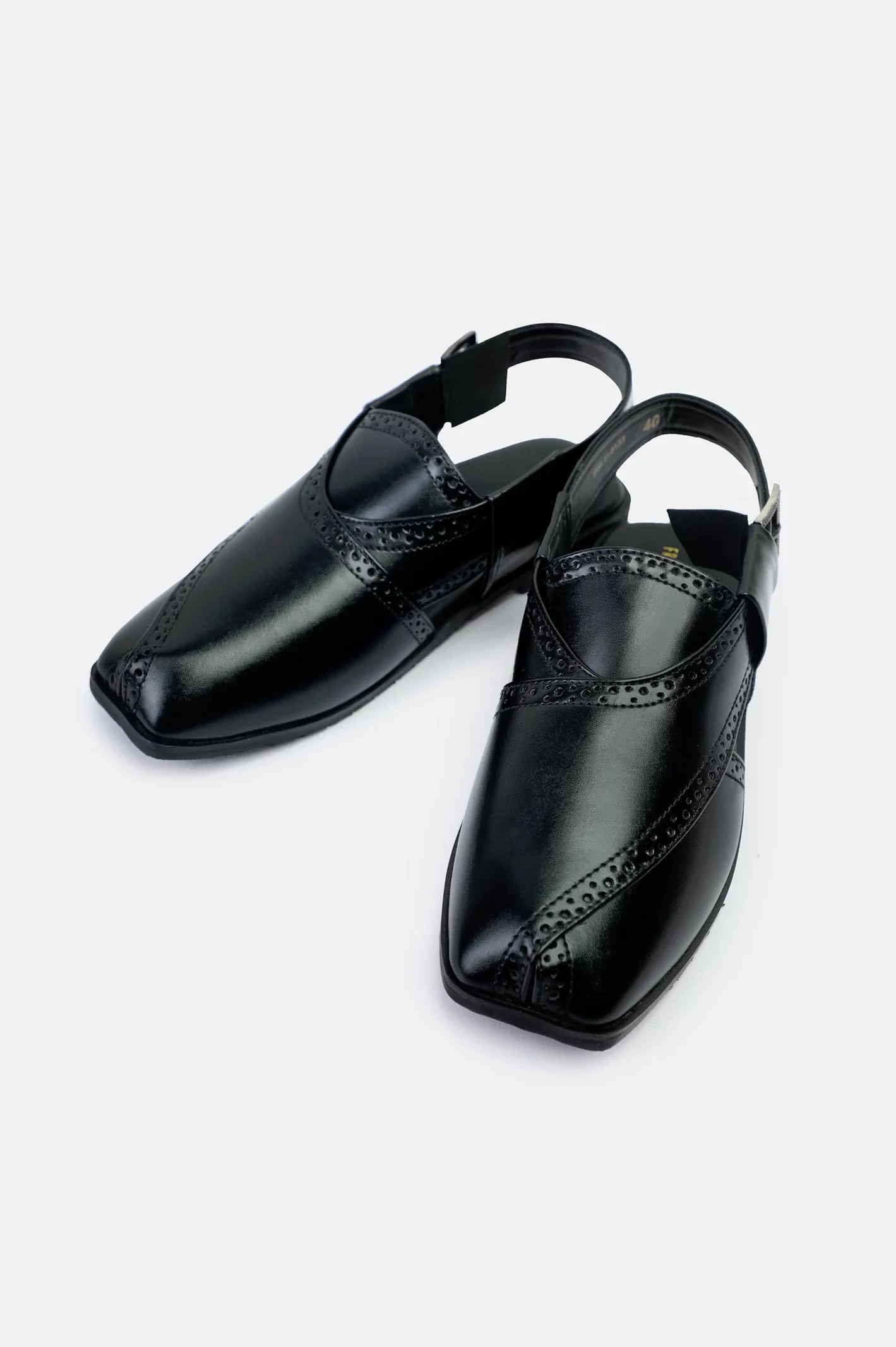 Black Casual Peshawari Sandal