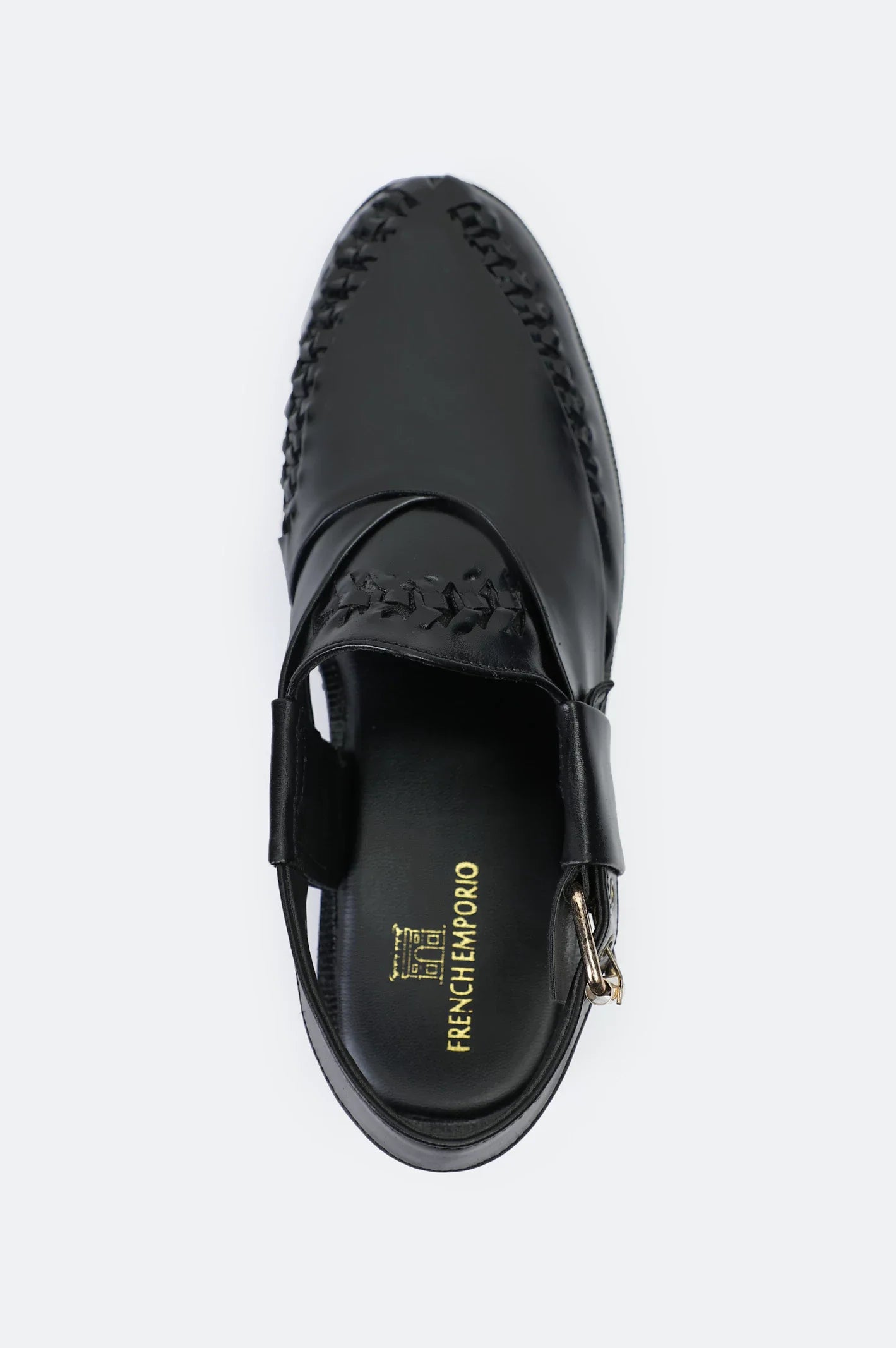 Black Casual Peshawari Sandal