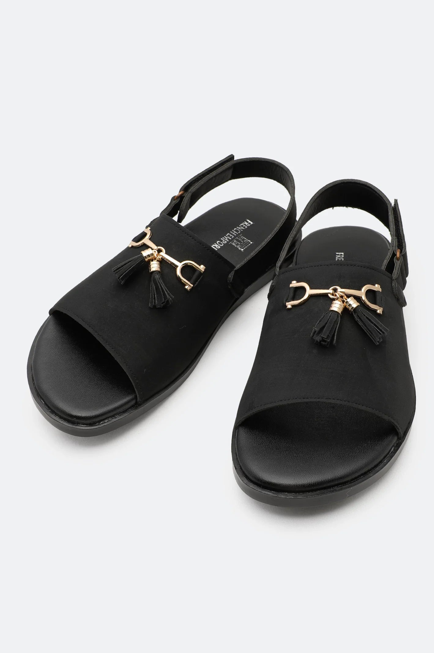 Black Casual Slides Sandal