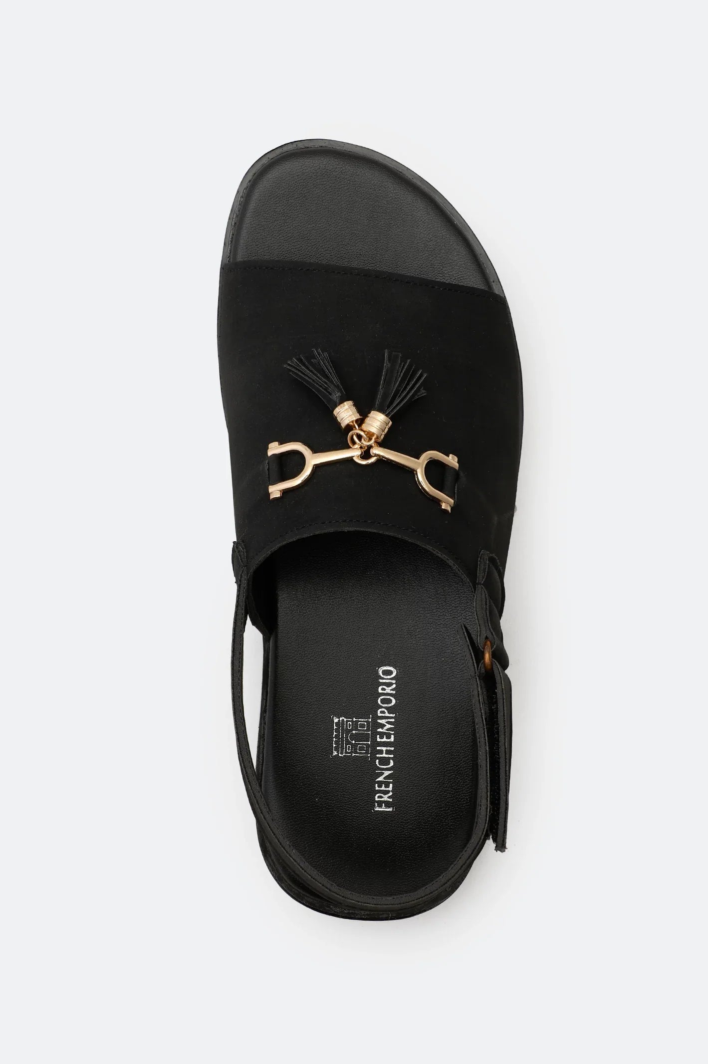 Black Casual Slides Sandal