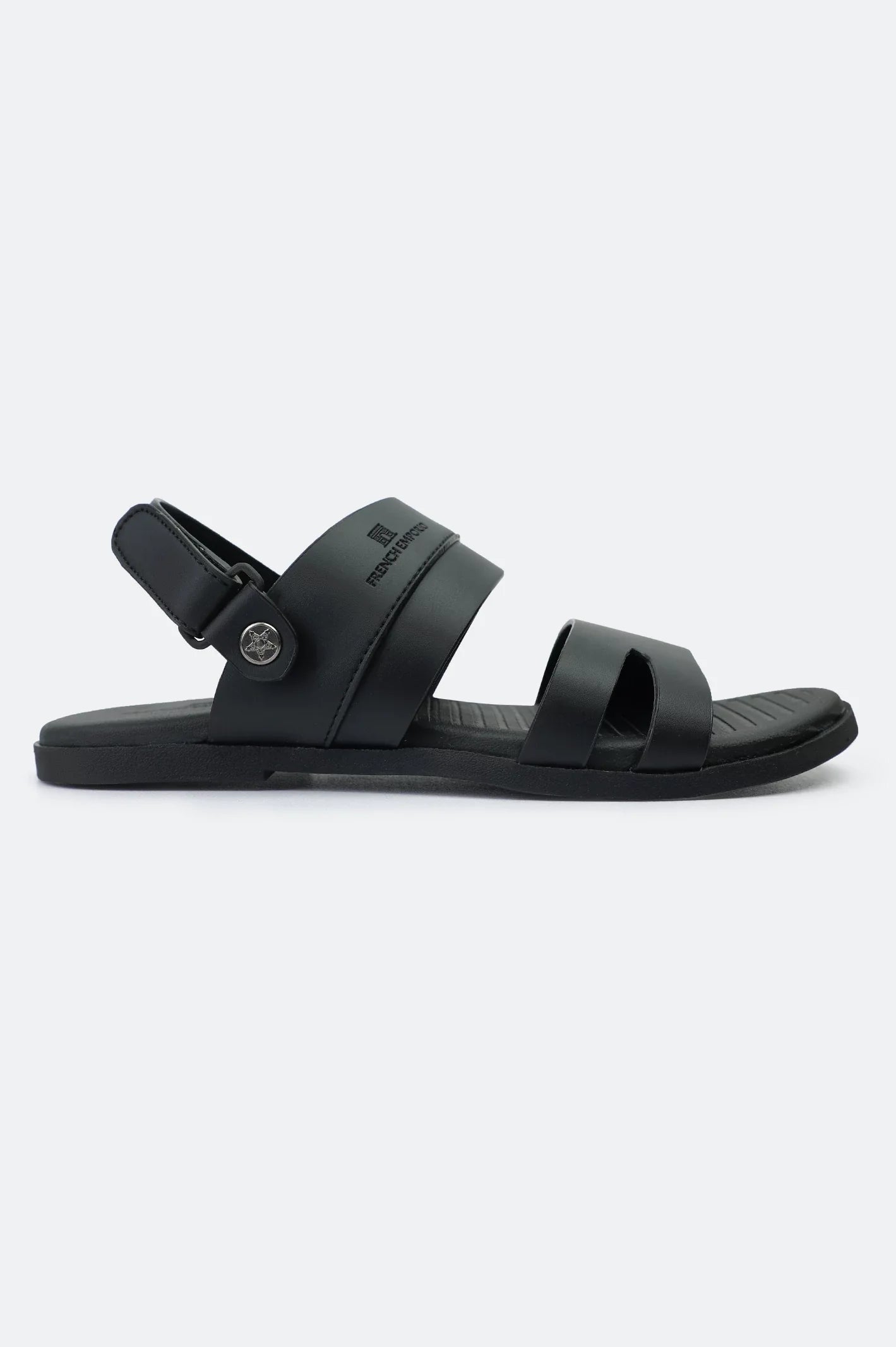 Black Casual Slides Sandal