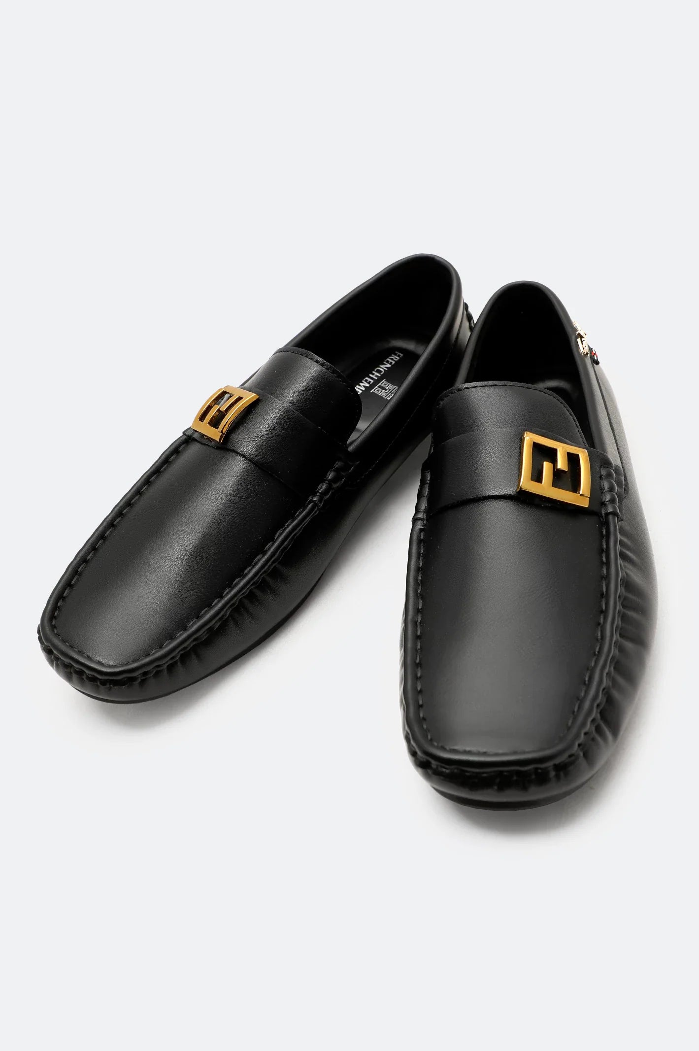 Black Casual Moccassins Shoes