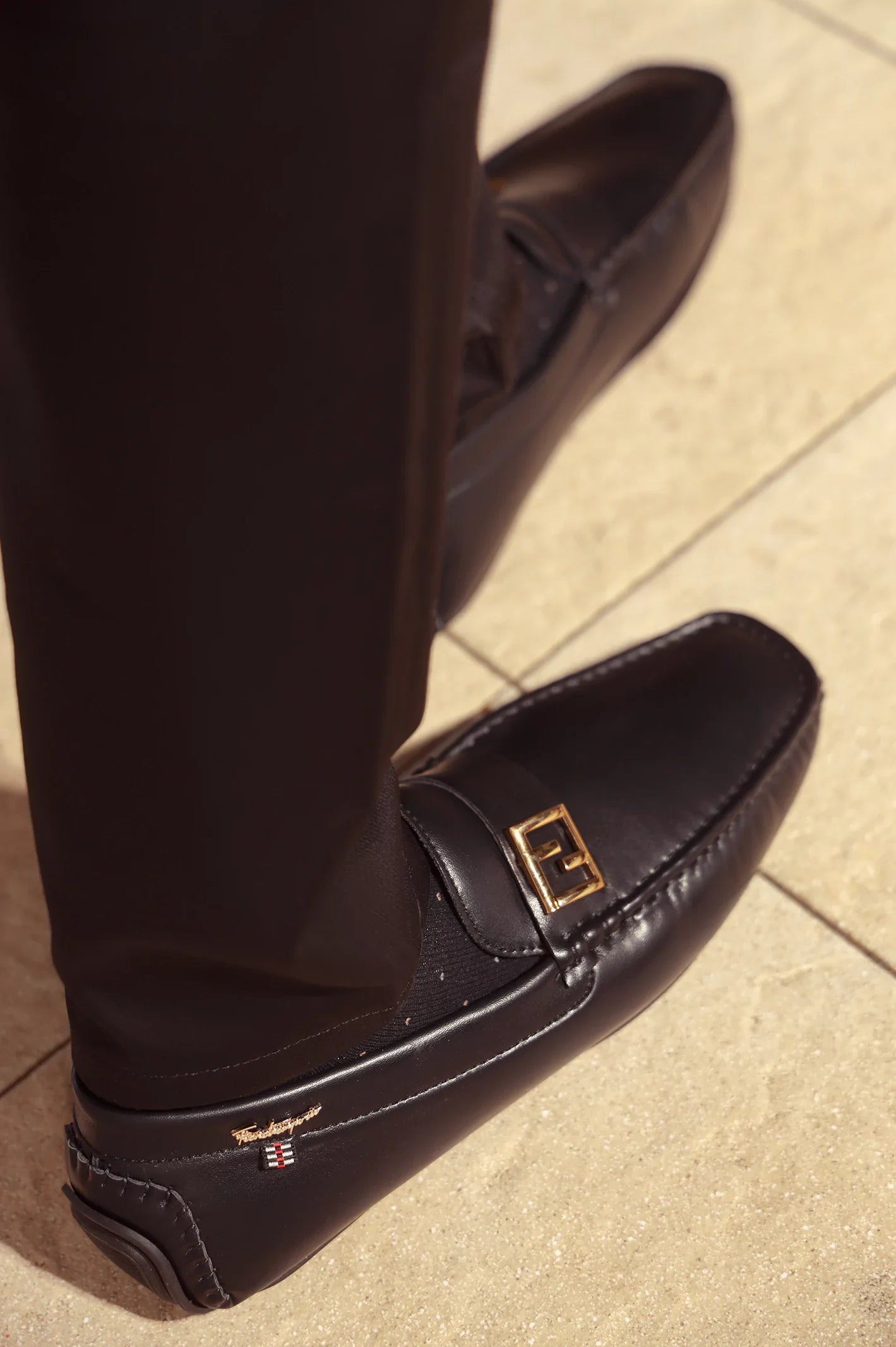 Black Casual Moccassins Shoes