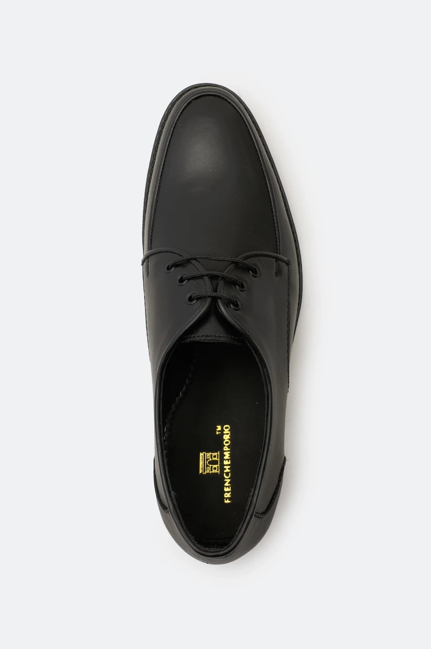 Black Derby Formal Shoes From French Emporio By Diners