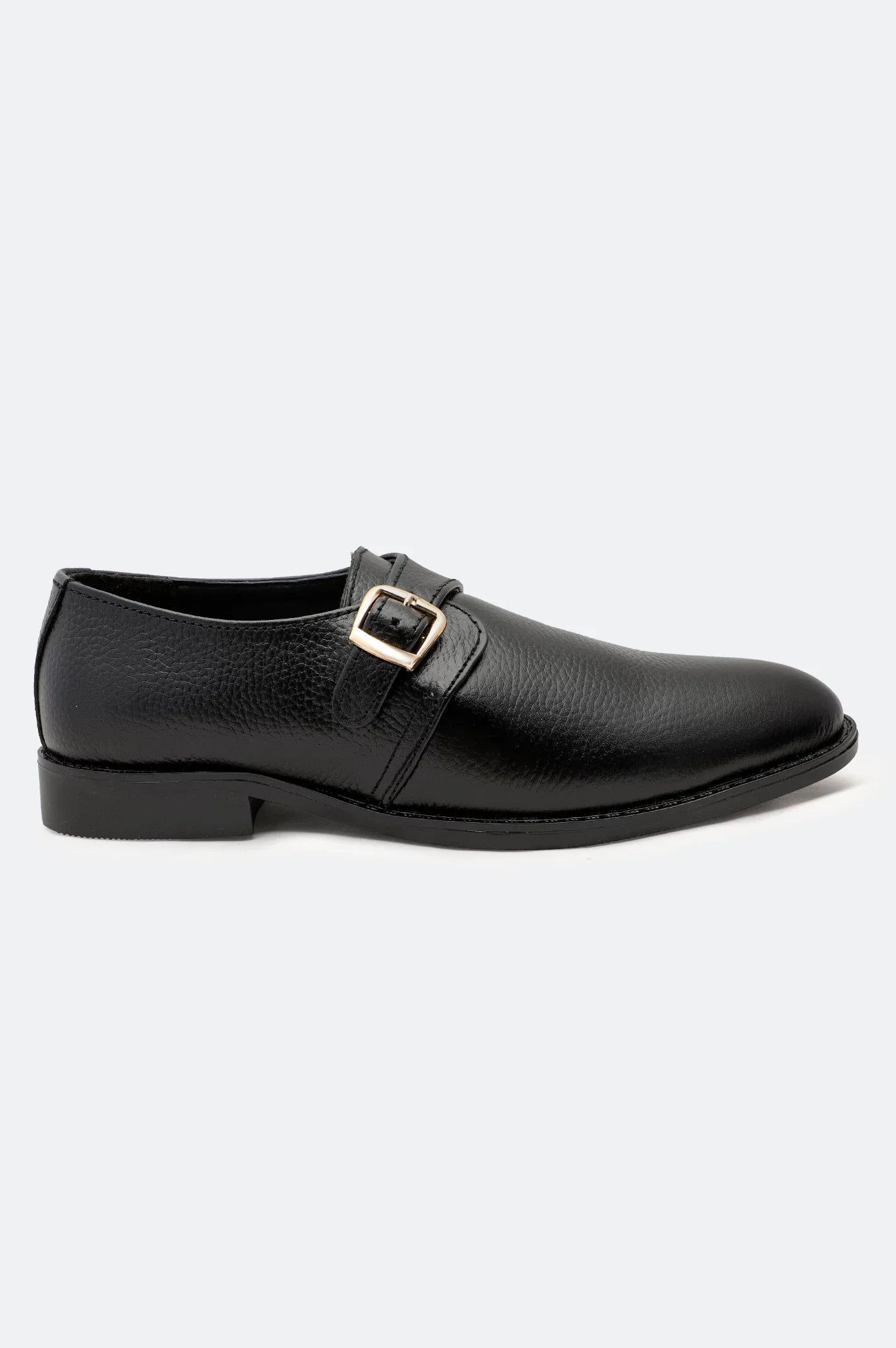 Black Formal Monk Shoes From French Emporio By Diners