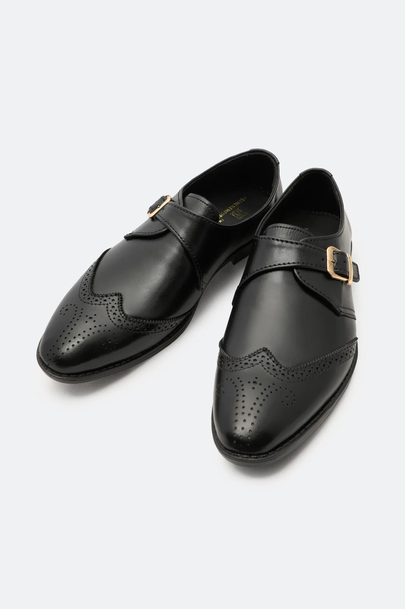Black Monk Formal Shoes From French Emporio By Diners