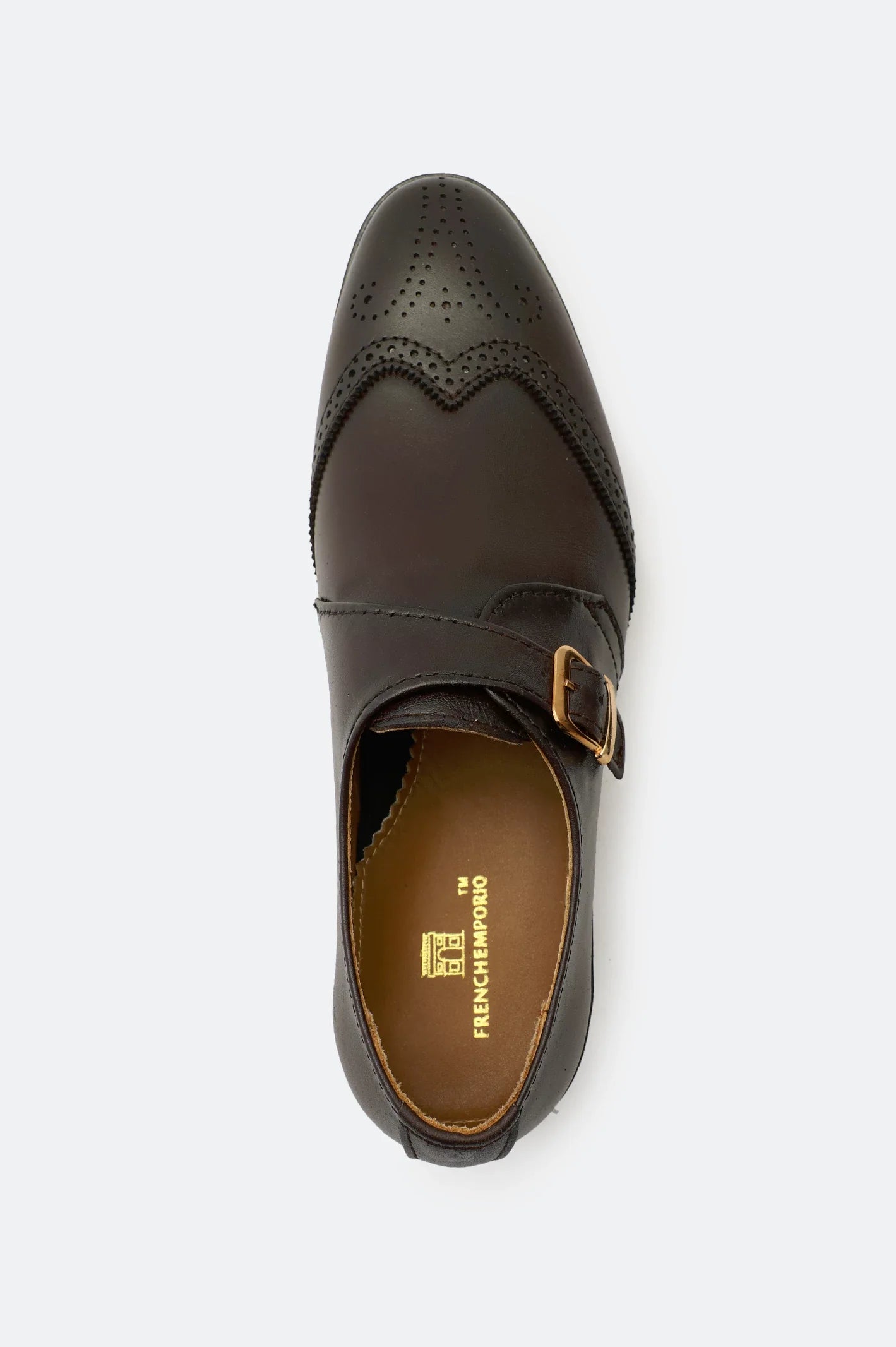 Brown Monk Formal Shoes From French Emporio By Diners