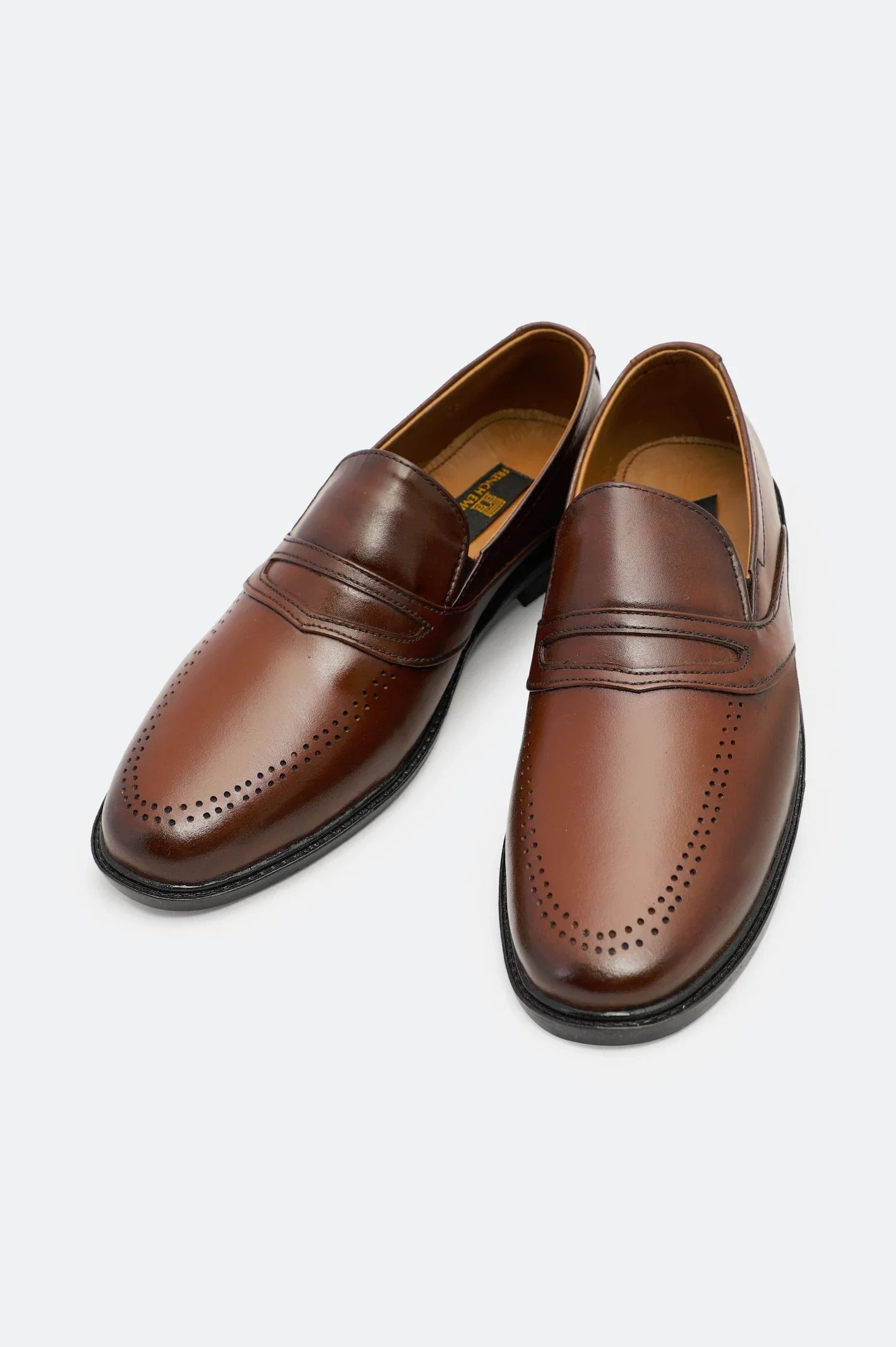 Brown Slip On Formal Mocassins Shoes