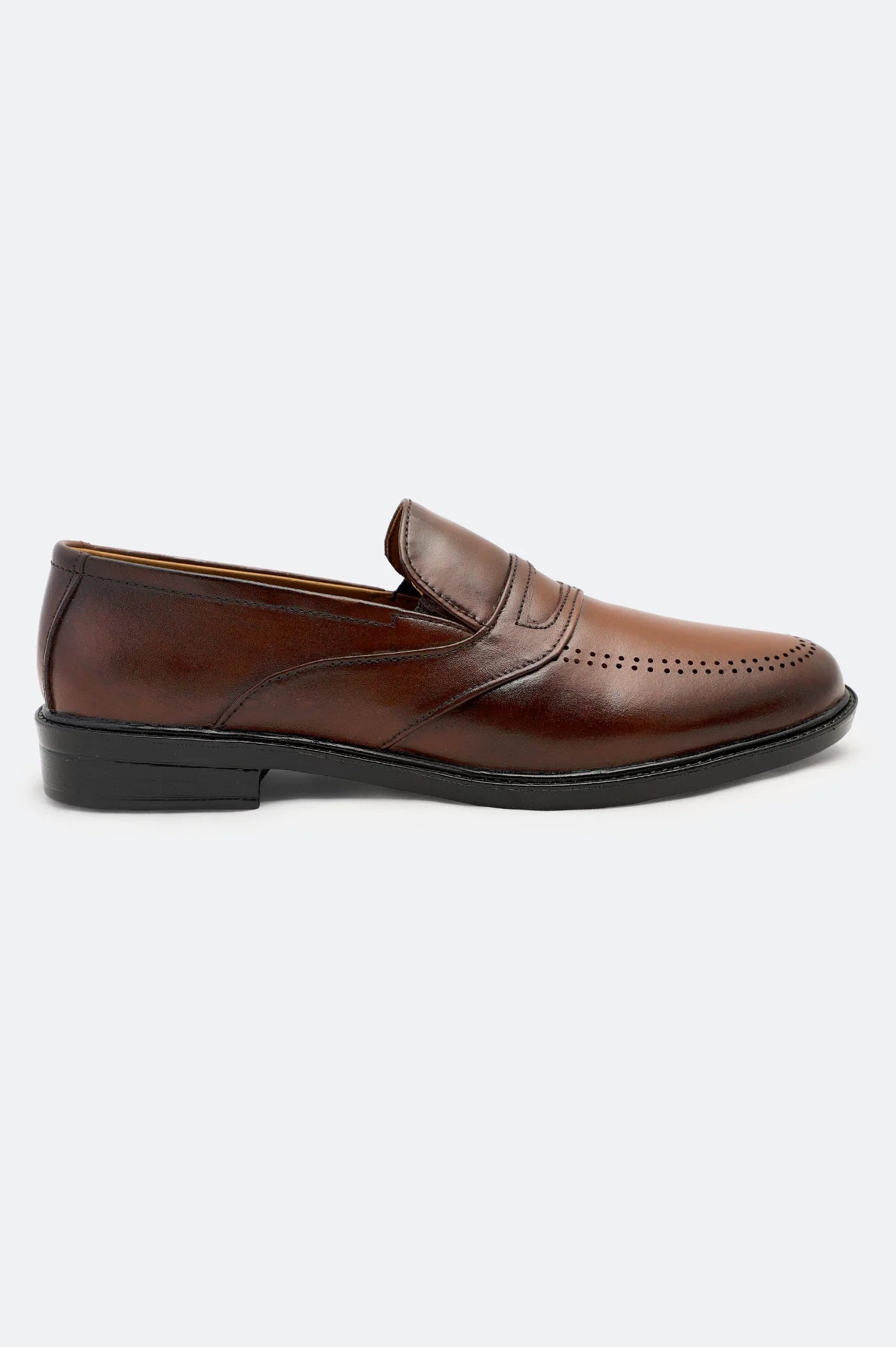 Brown Slip On Formal Mocassins Shoes