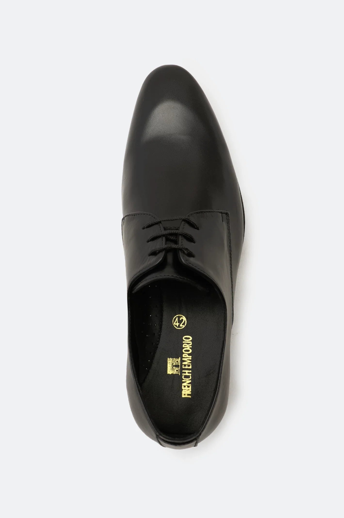 Black Derby Formal Shoes From French Emporio By Diners