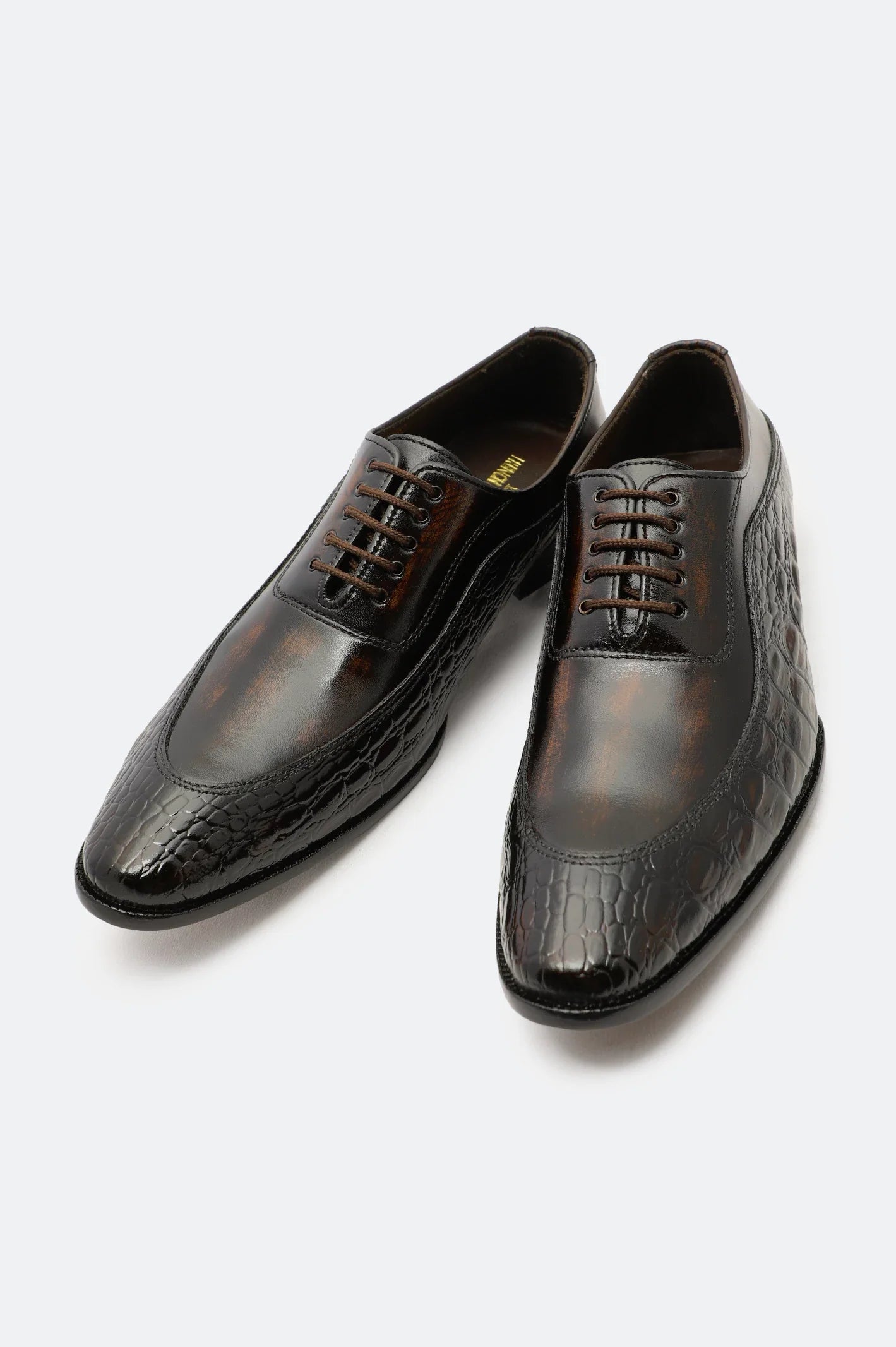 Brown Oxford Formal Shoes From French Emporio By Diners