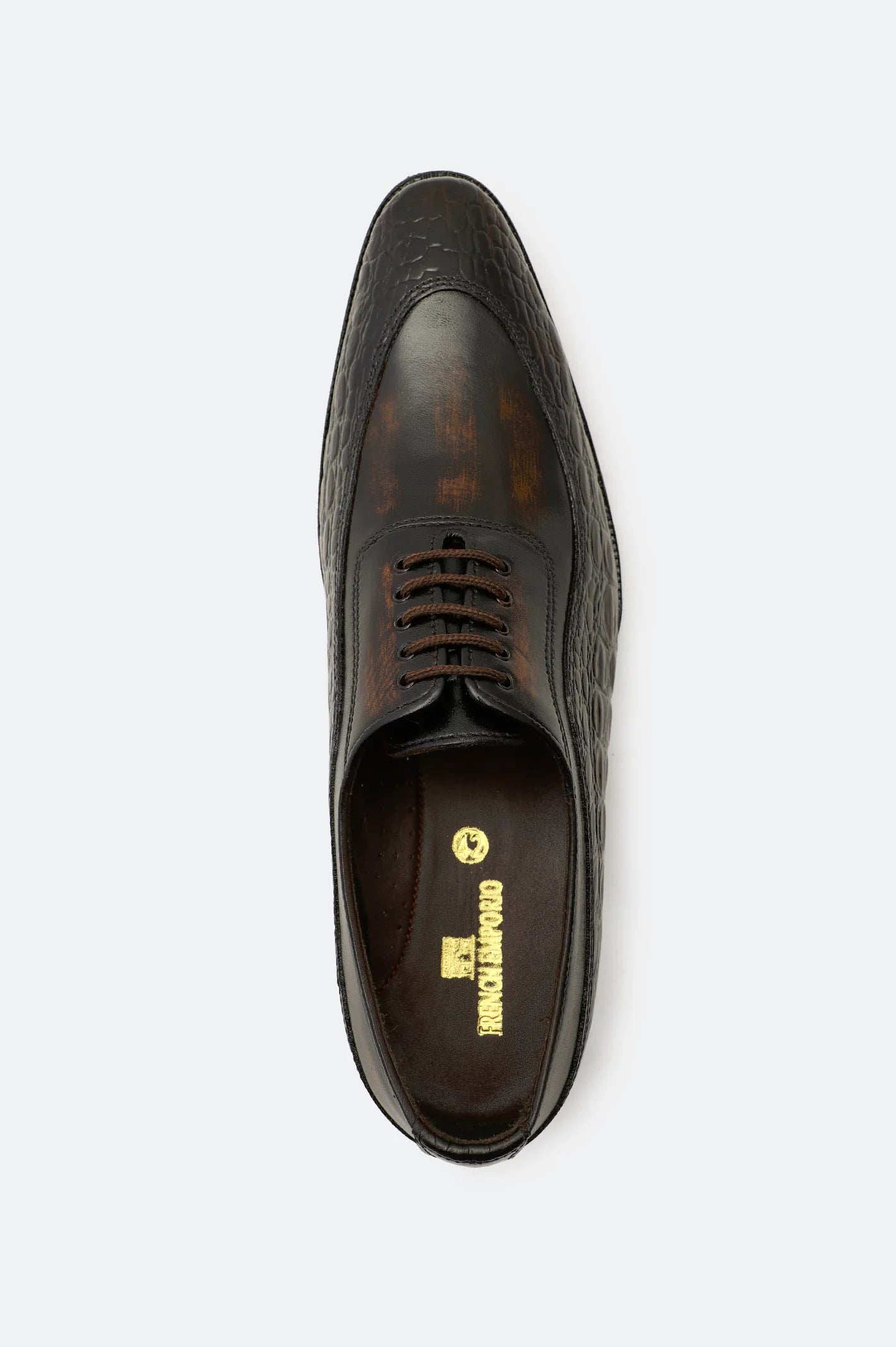 Brown Oxford Formal Shoes From French Emporio By Diners