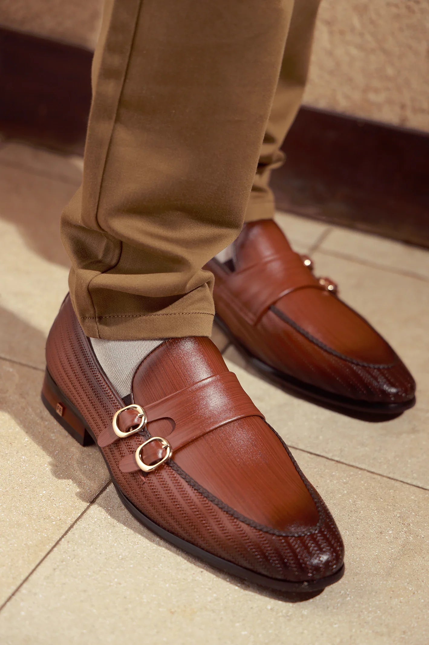 Coffee Men Formal Moccassins