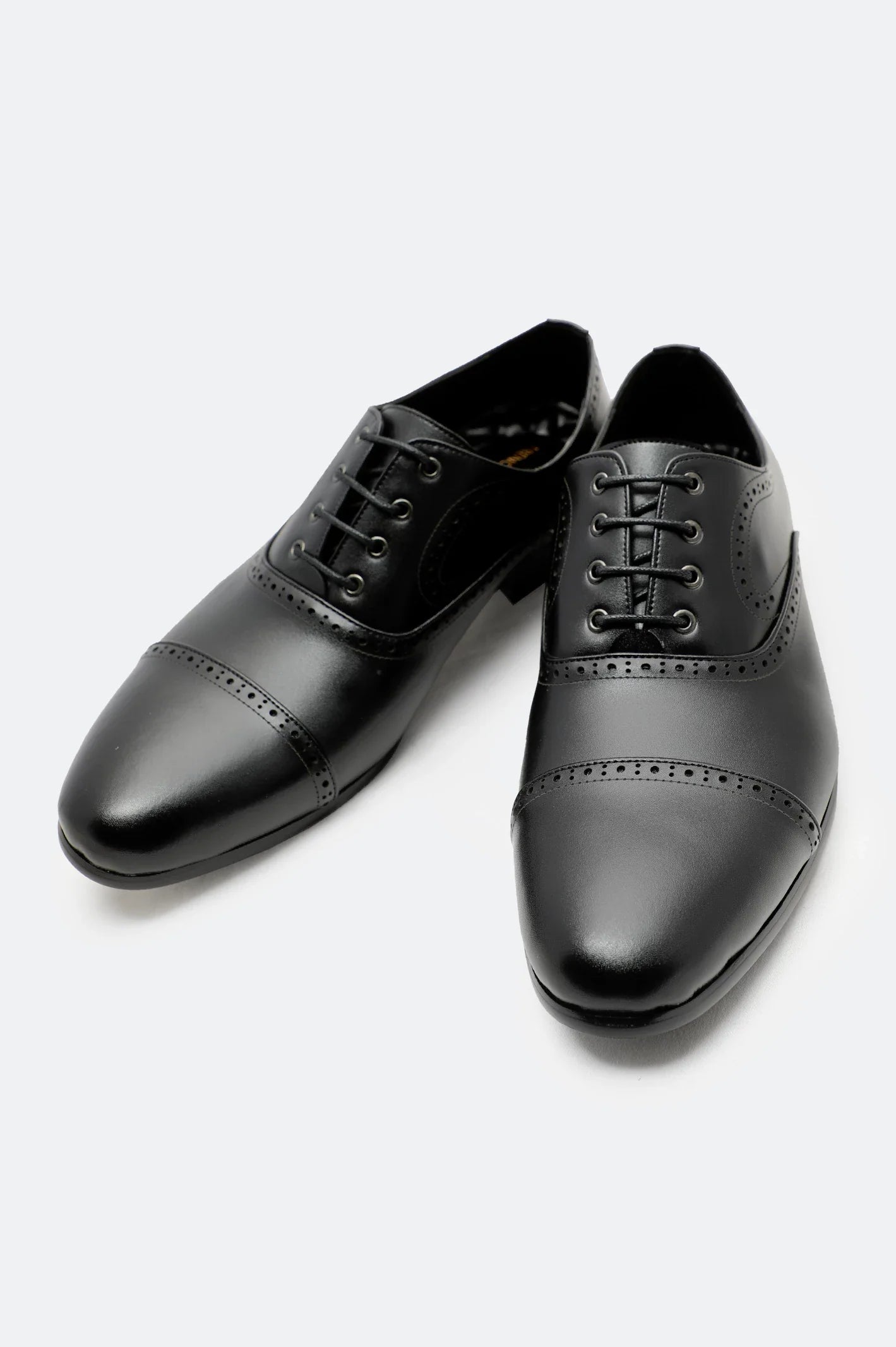 Black Men Formal Derby Lace Shoes