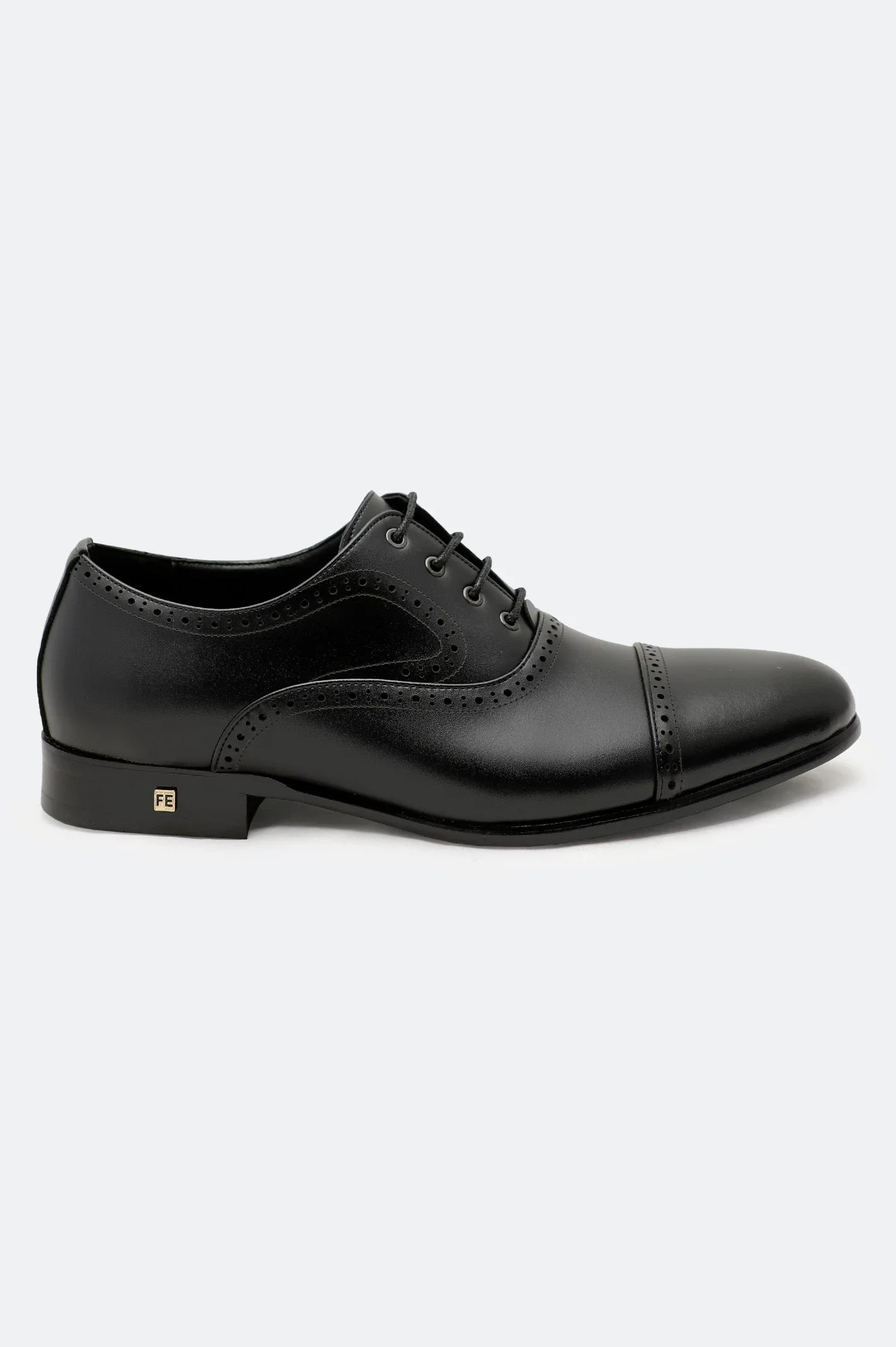 Black Men Formal Derby Lace Shoes