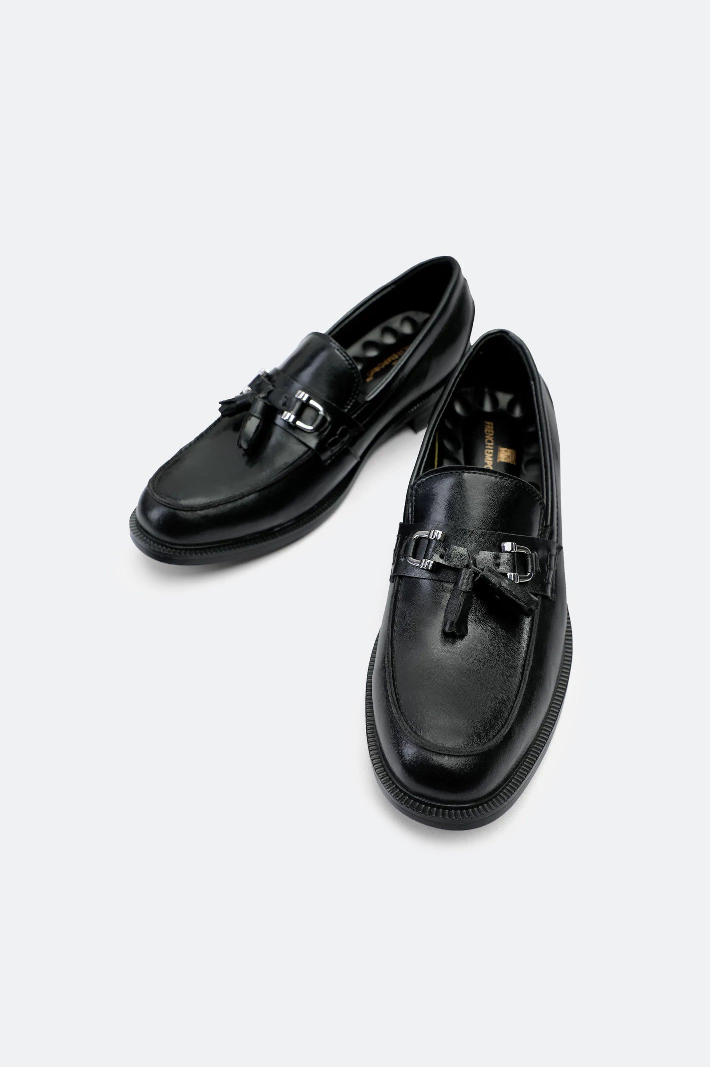 BLACK Men Formal Moccassins