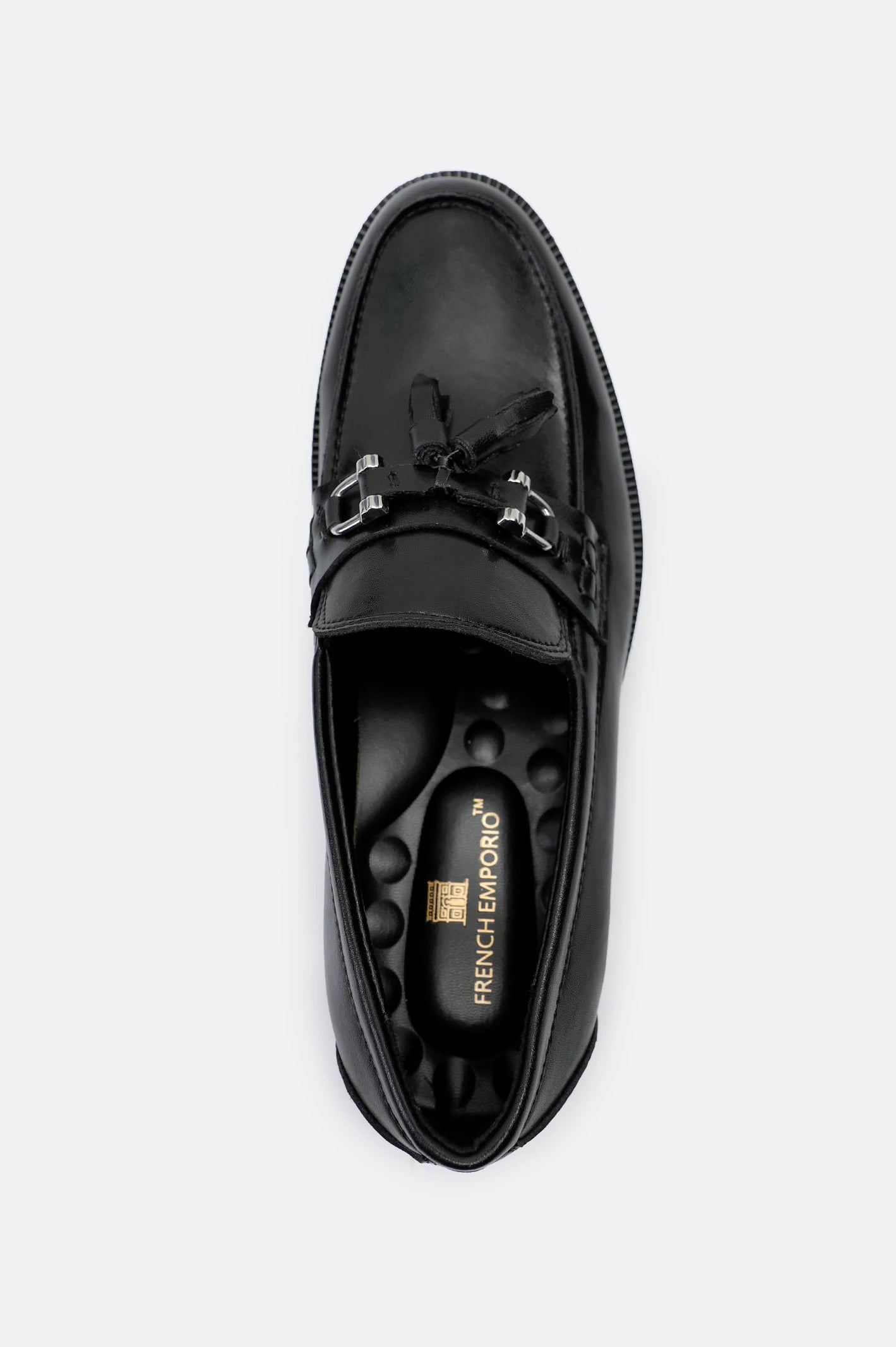 BLACK Men Formal Moccassins