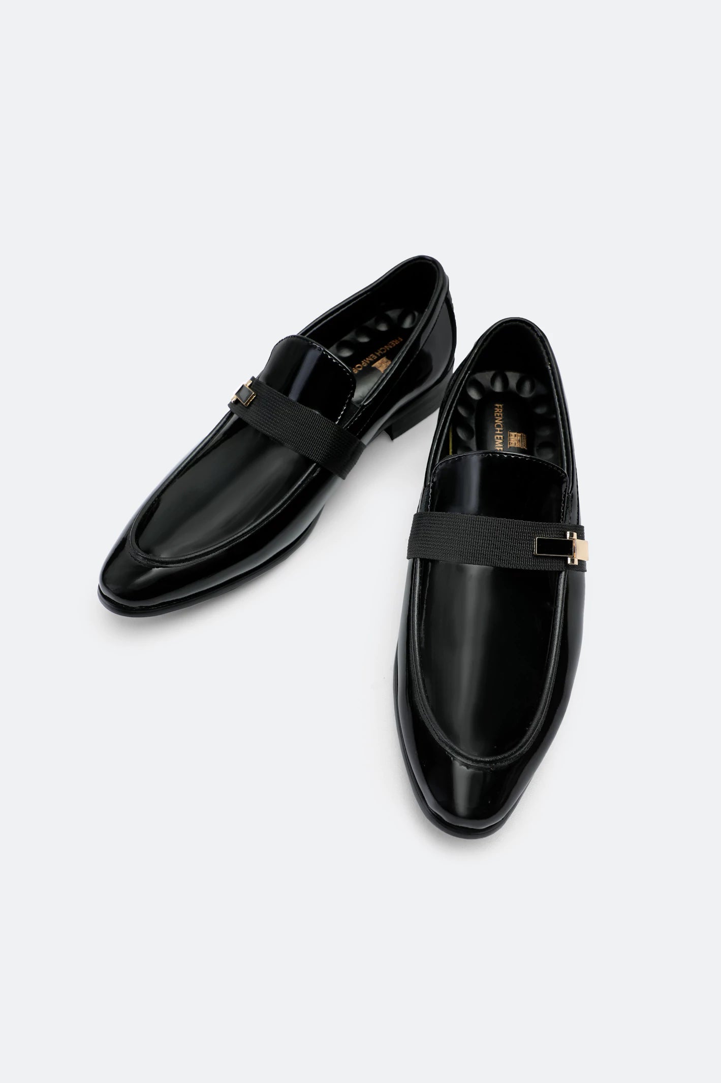 BLACK Men Formal Moccassins