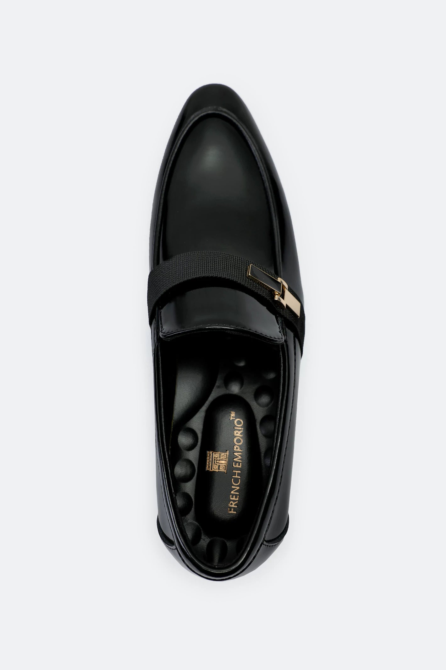 BLACK Men Formal Moccassins